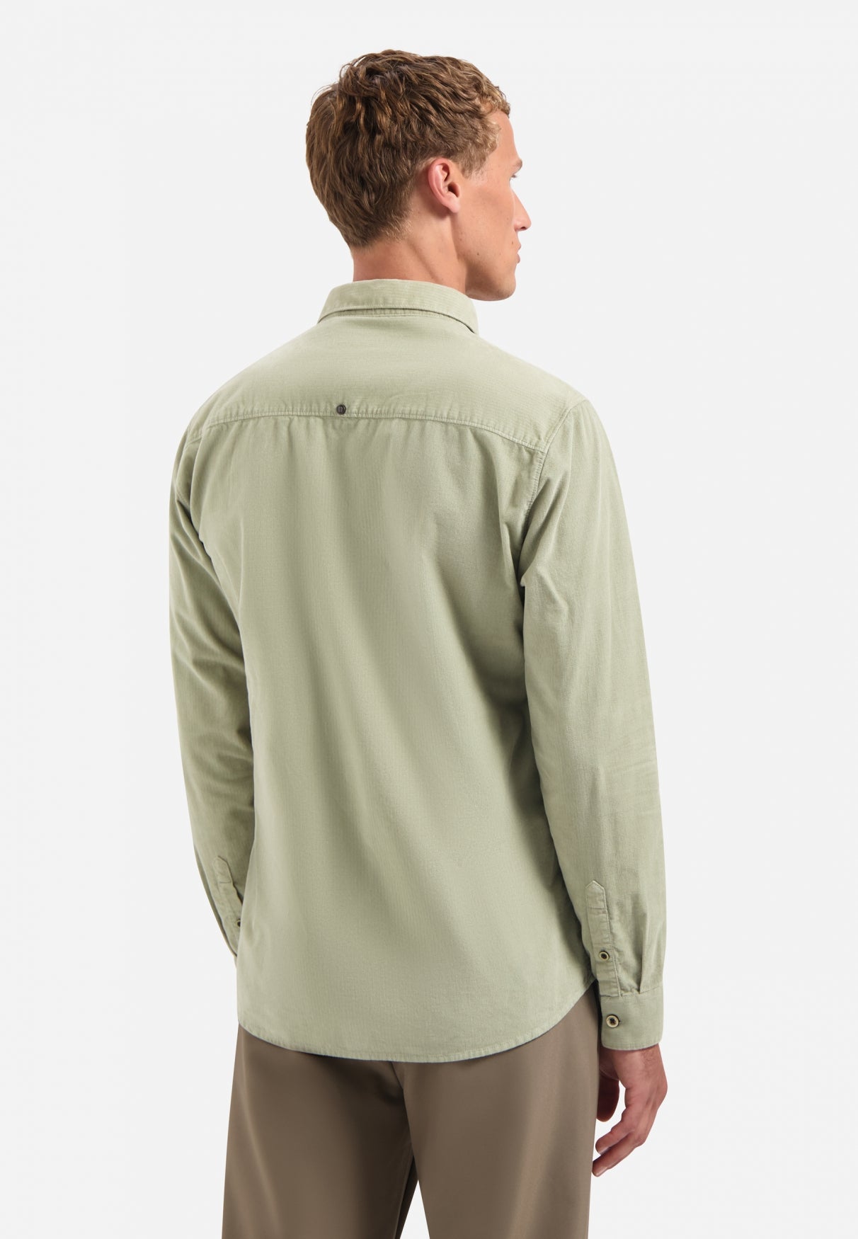 Chemise en velours côtelé | Light Moss