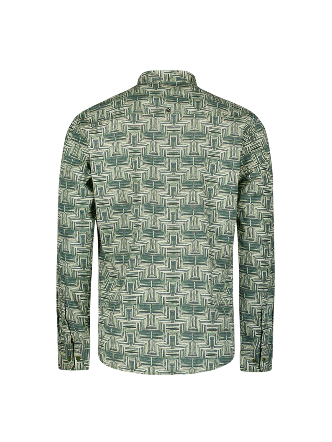 Chemise stretch imprimée | Dark Green