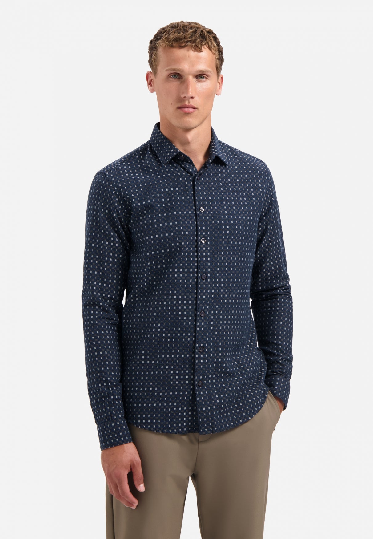Chemise jacquard tissée | Night
