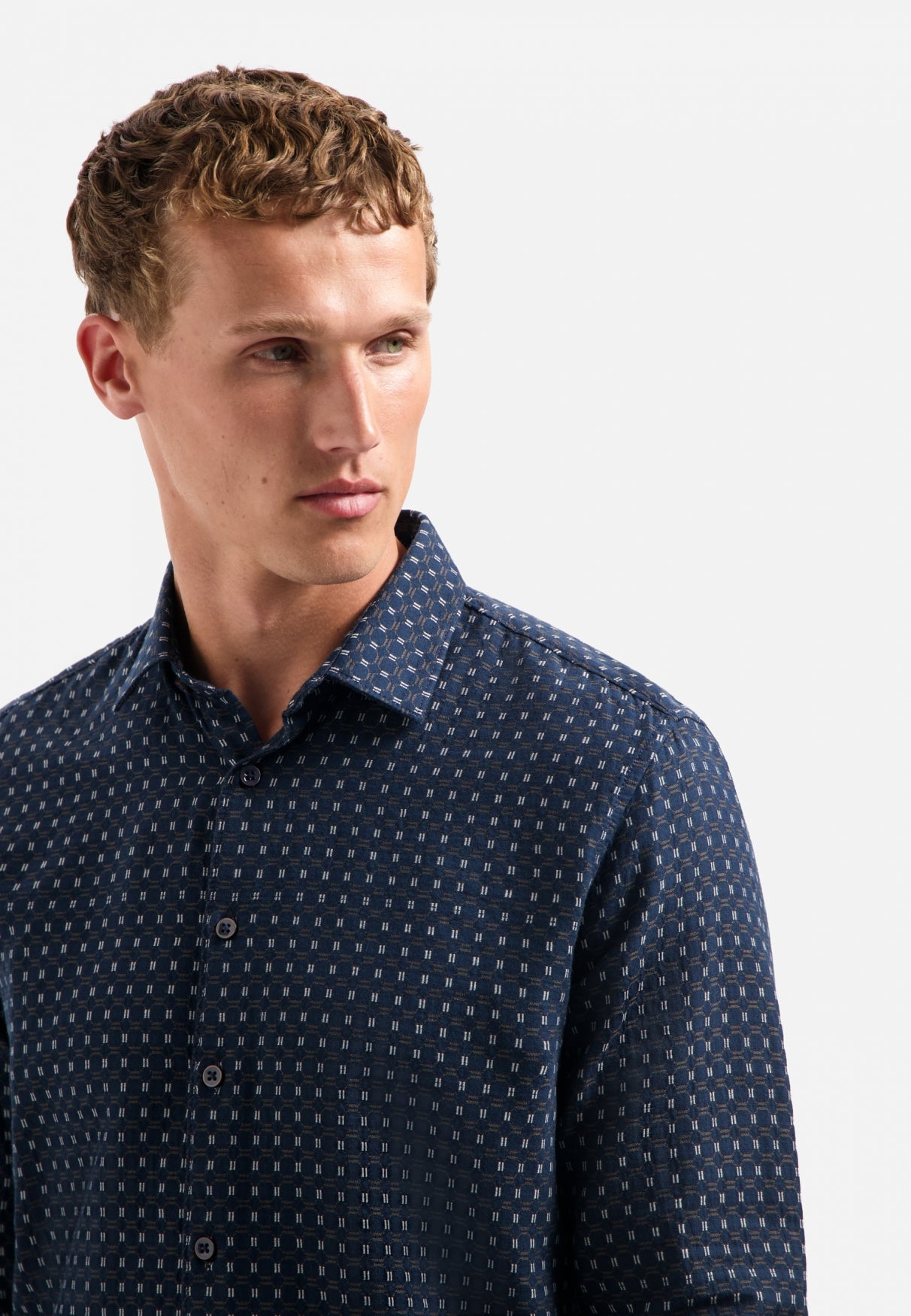 Chemise jacquard tissée | Night