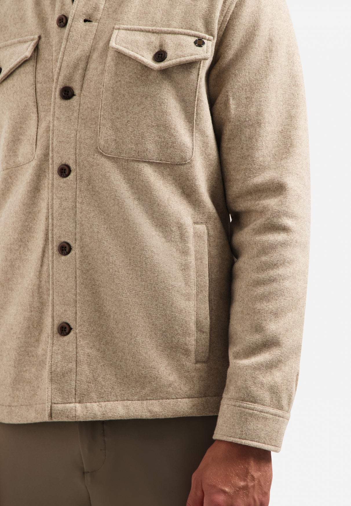 Surchemise chinée | Khaki