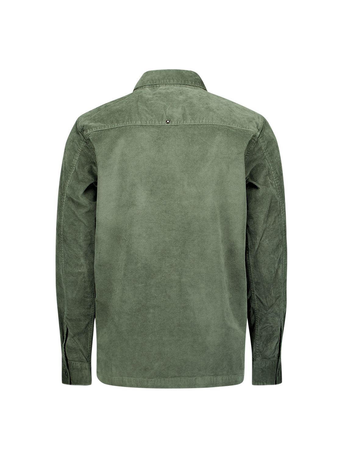 Surchemise en velours boutonnée | Dark Green