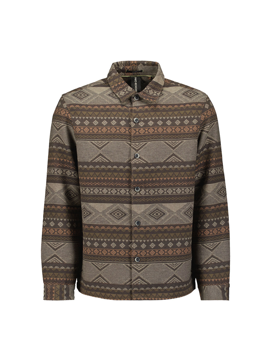 Surchemise jacquard à motifs | Taupe