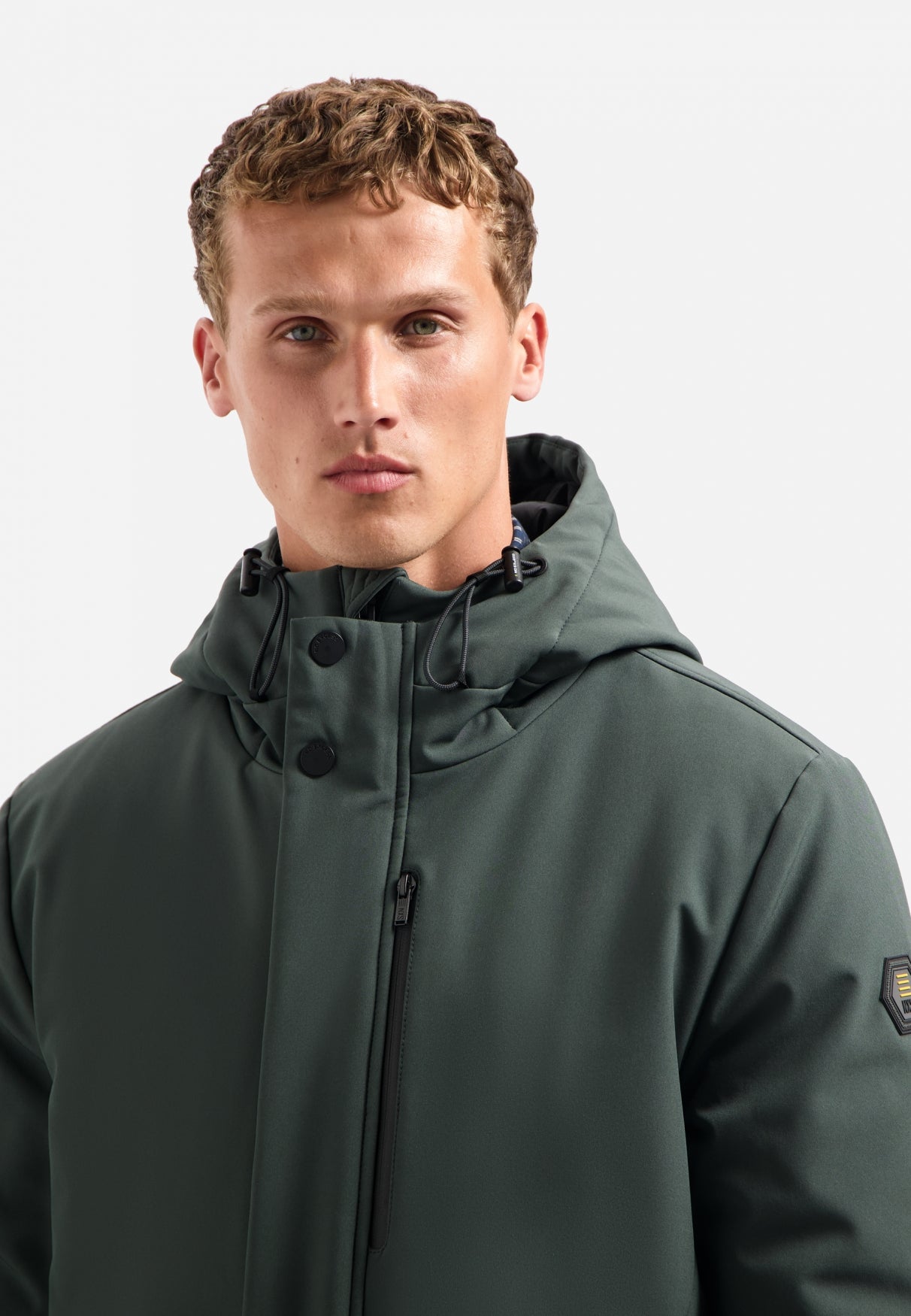 Parka softshell | Dark Steel