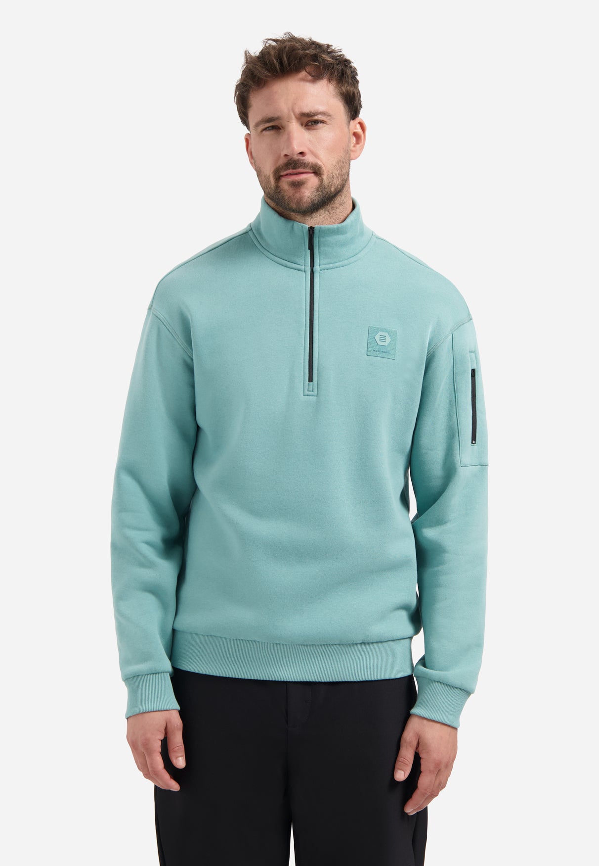 Sweater met halve rits | Seablue