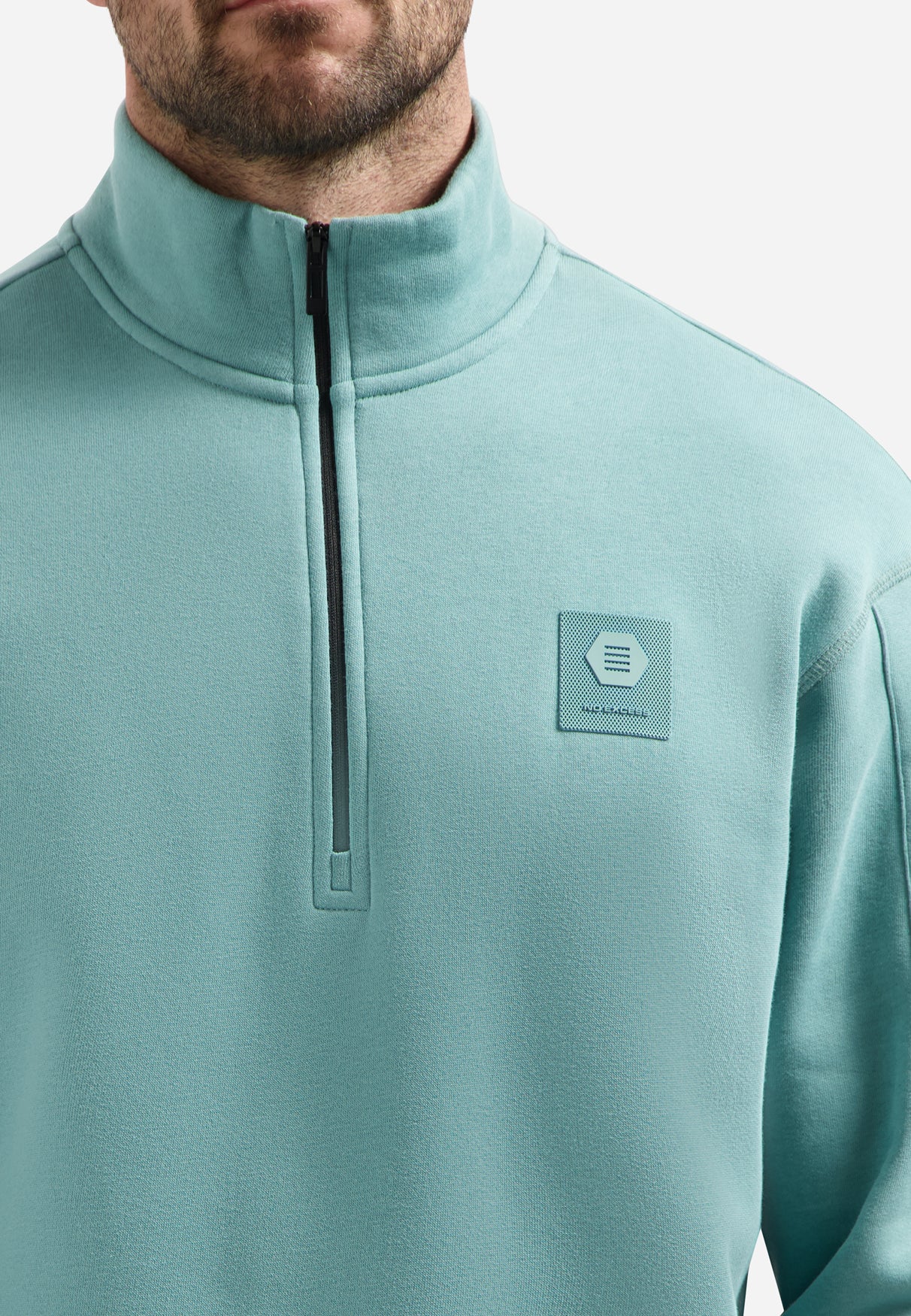 Sweater met halve rits | Seablue