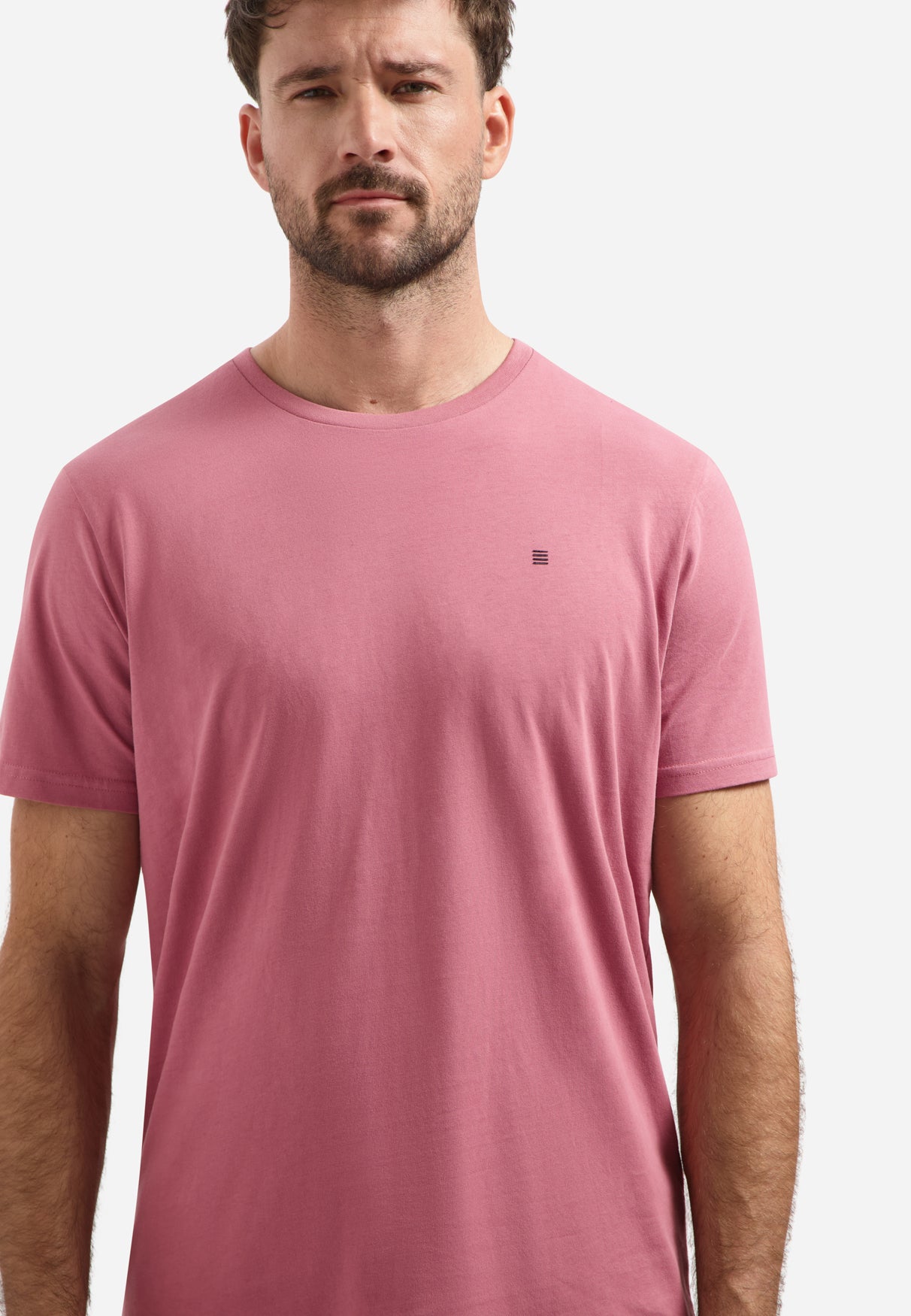 T-shirt met ronde hals | Old Pink