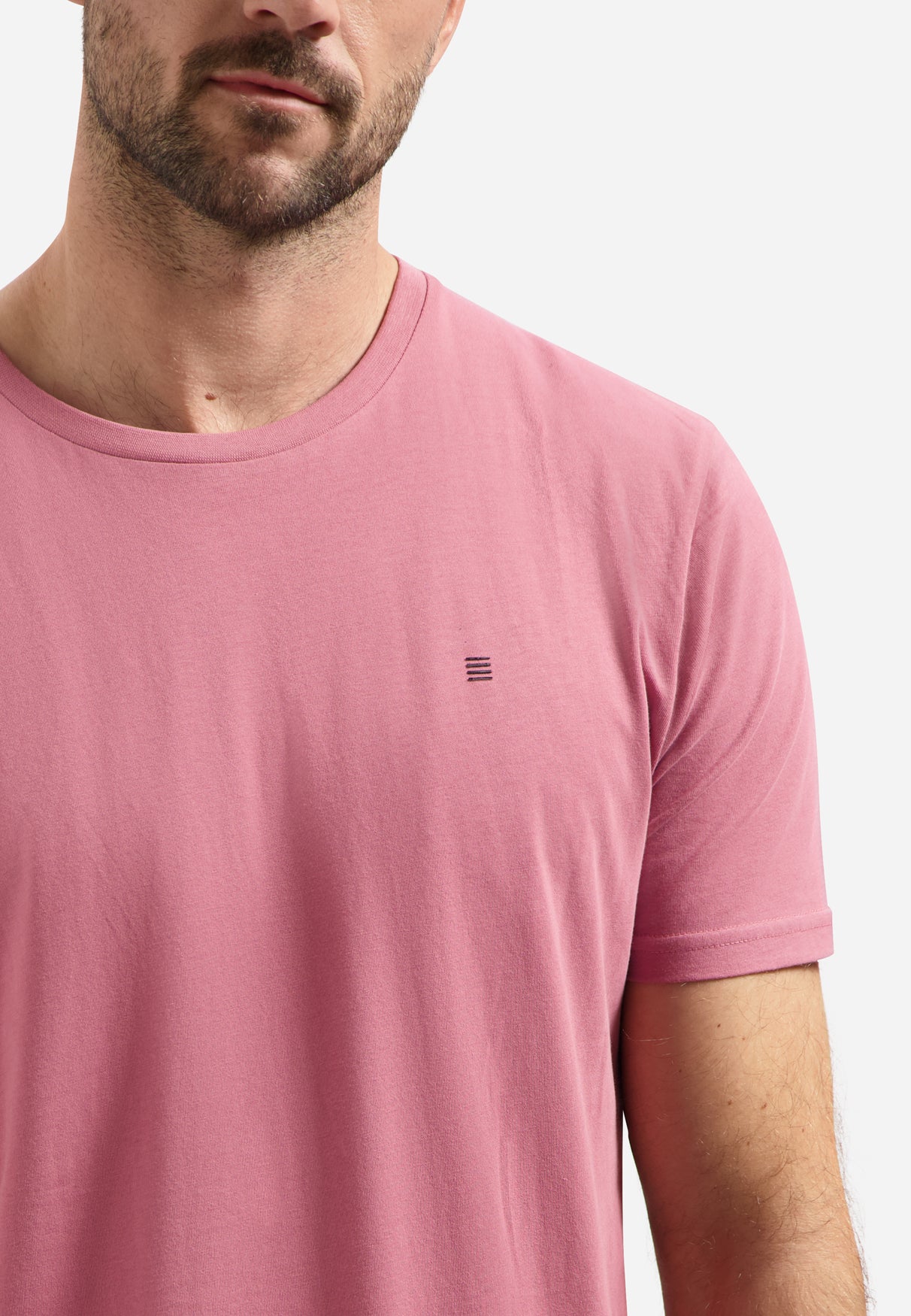 T-shirt met ronde hals | Old Pink