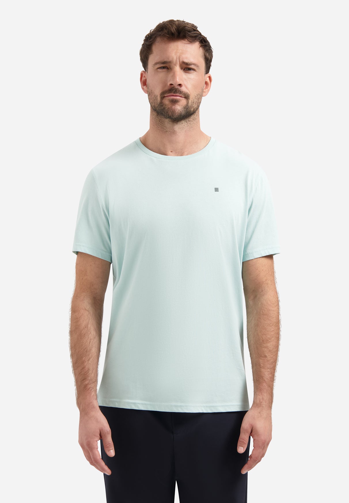 T-shirt met ronde hals | Arctic Blue