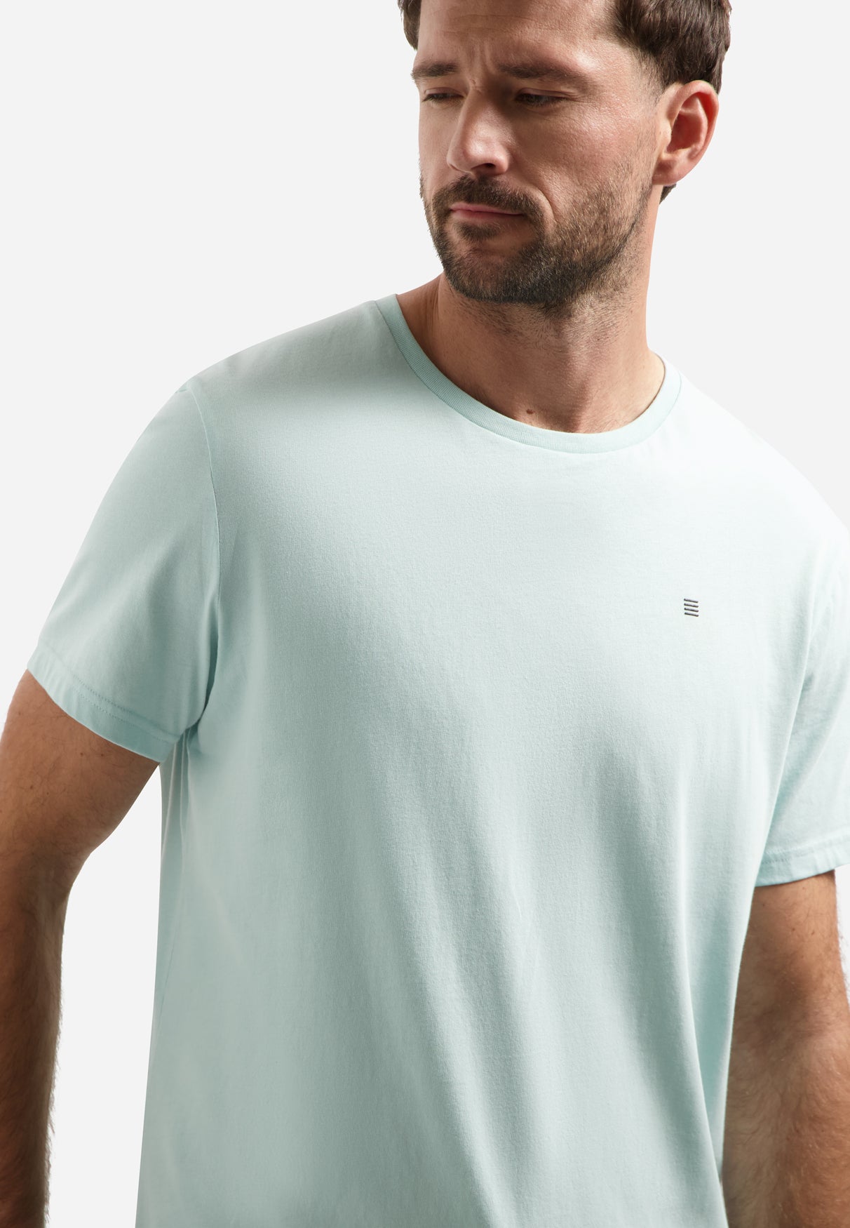 T-shirt met ronde hals | Arctic Blue