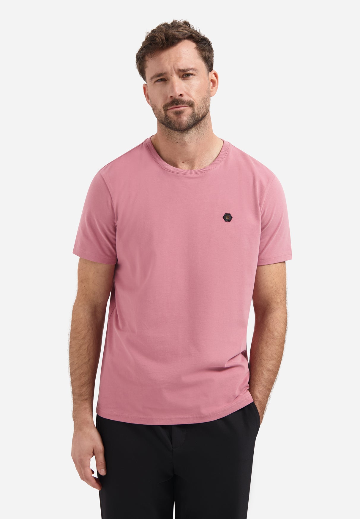 T-shirt met zachte finish | Old Pink