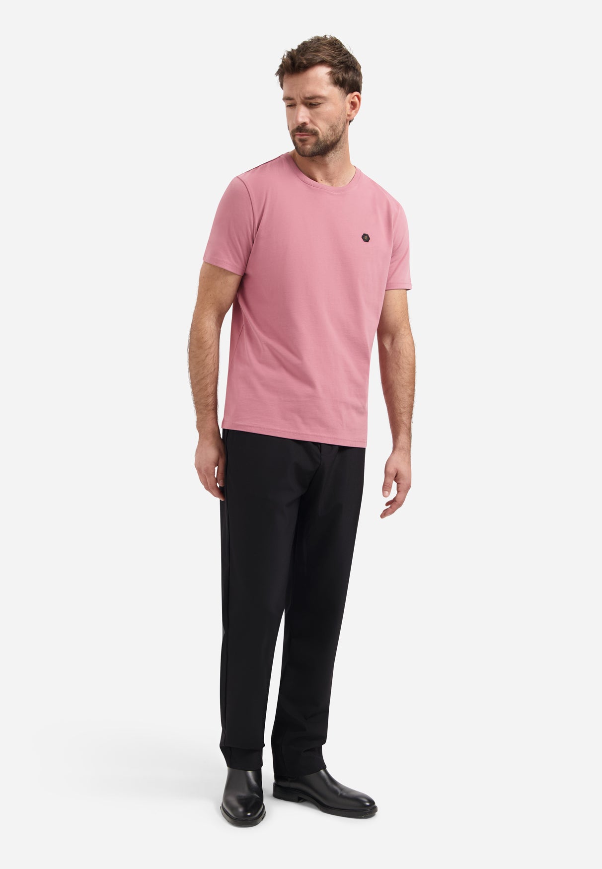 T-shirt met zachte finish | Old Pink