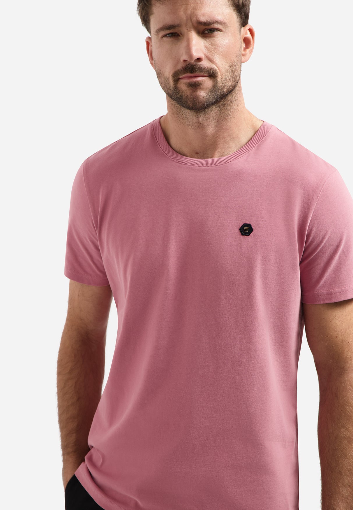T-shirt met zachte finish | Old Pink