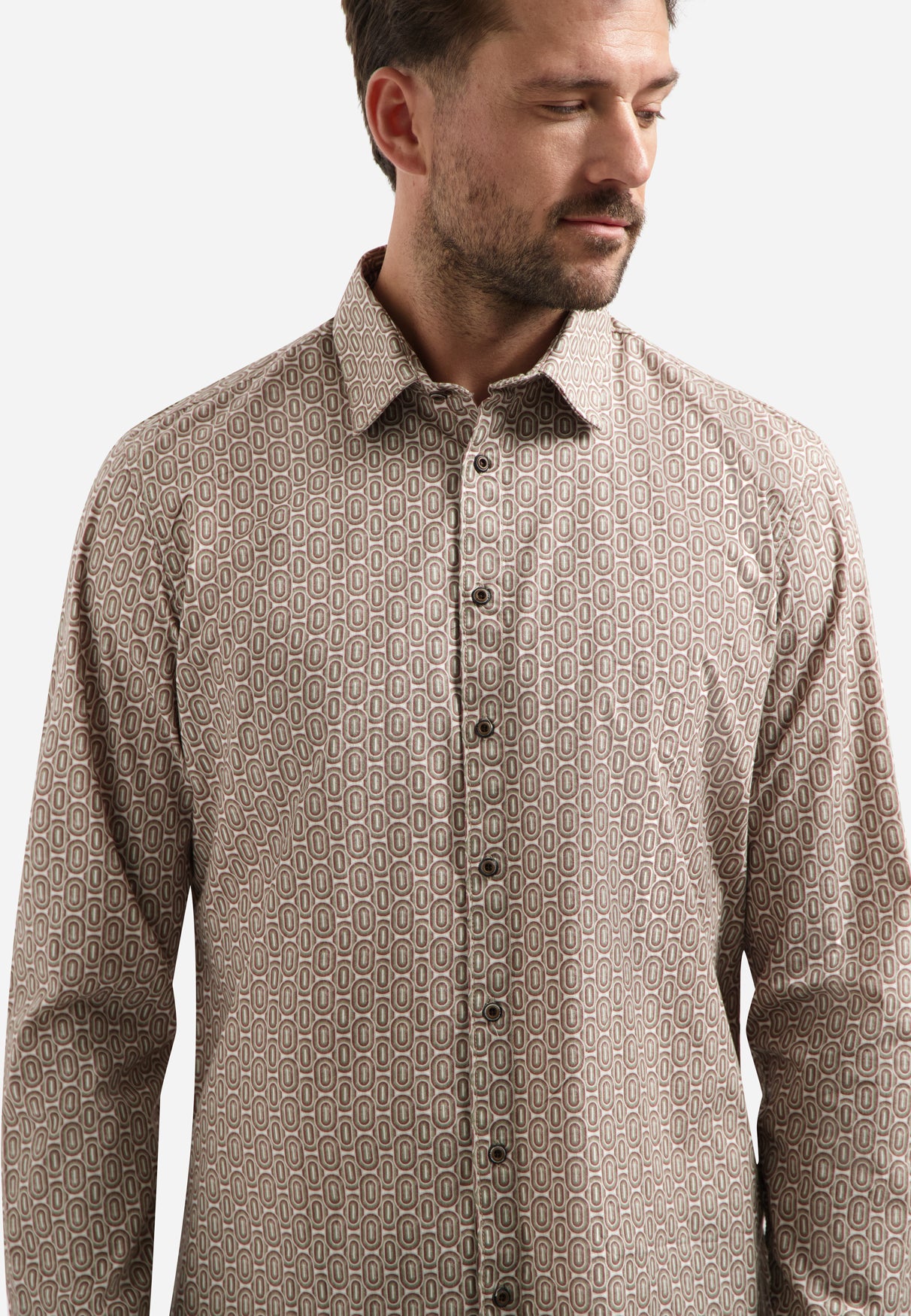 Print overhemd | Red Wine