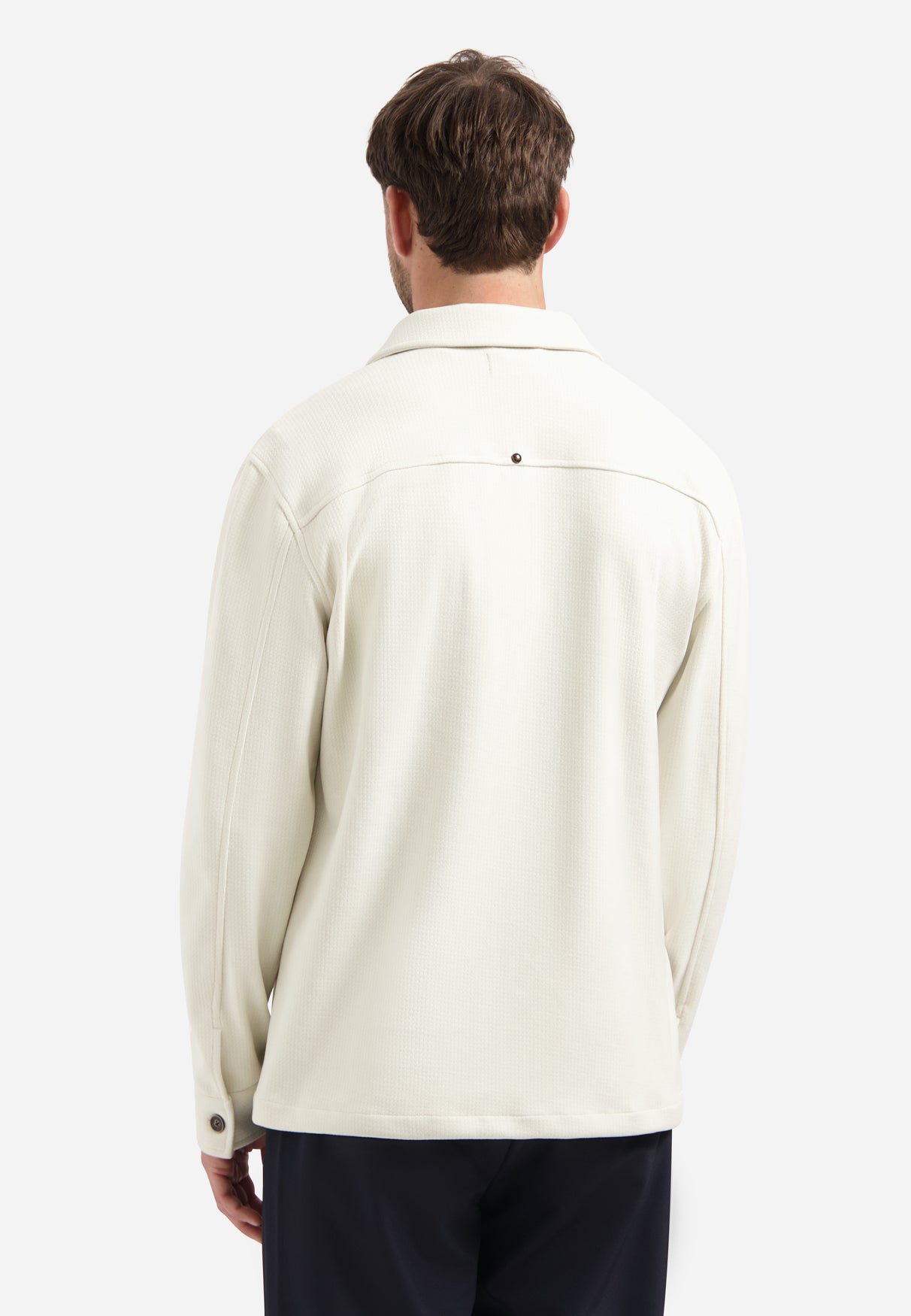Overshirt Sweat Structuur | Chalk