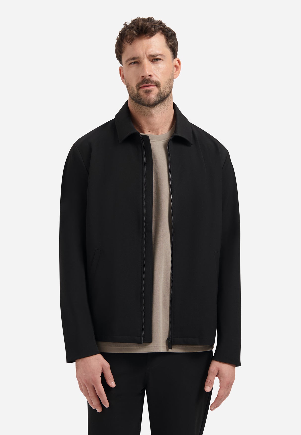 Lichtgewicht Zip Jas | Black