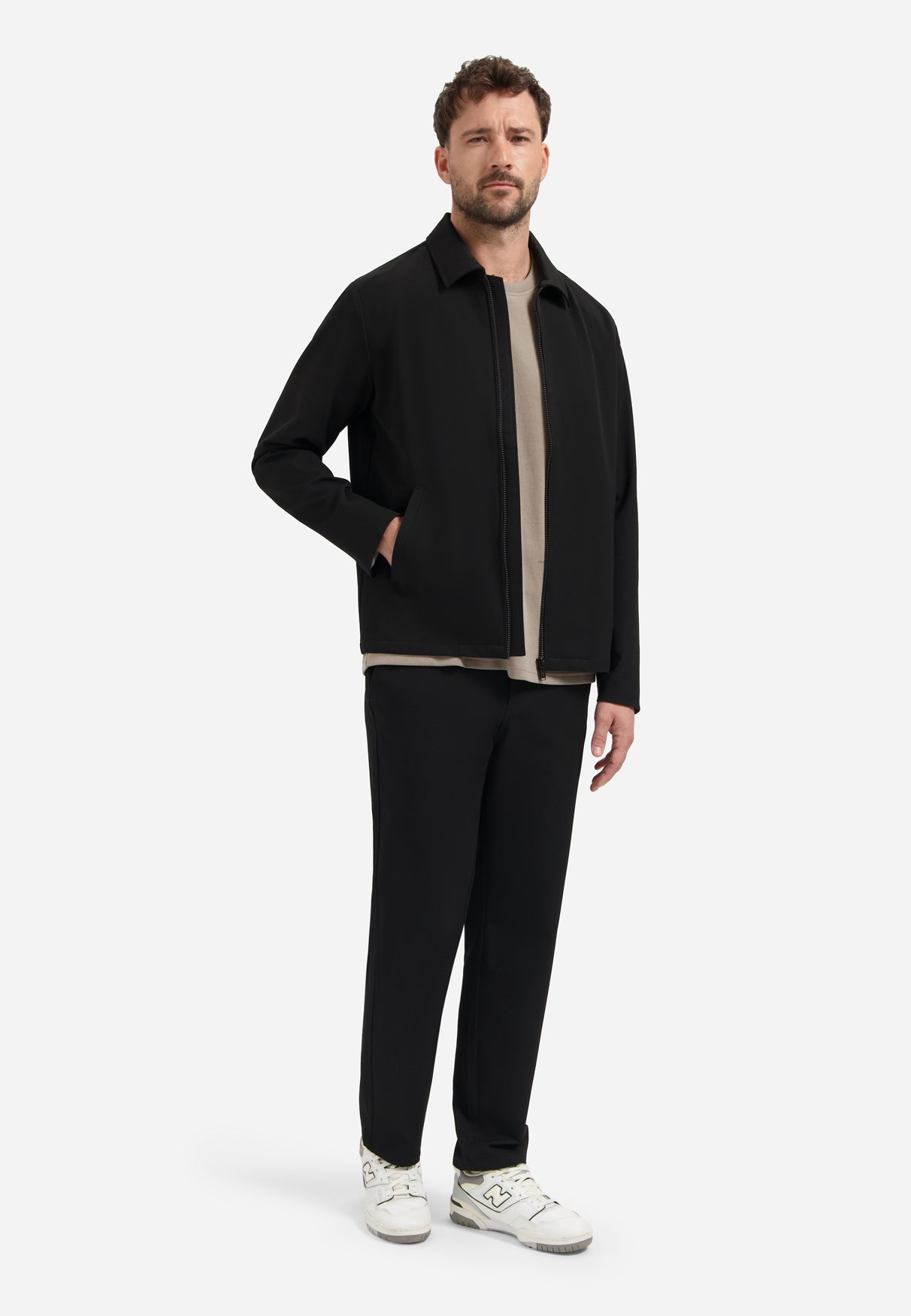Lichtgewicht Zip Jas | Black