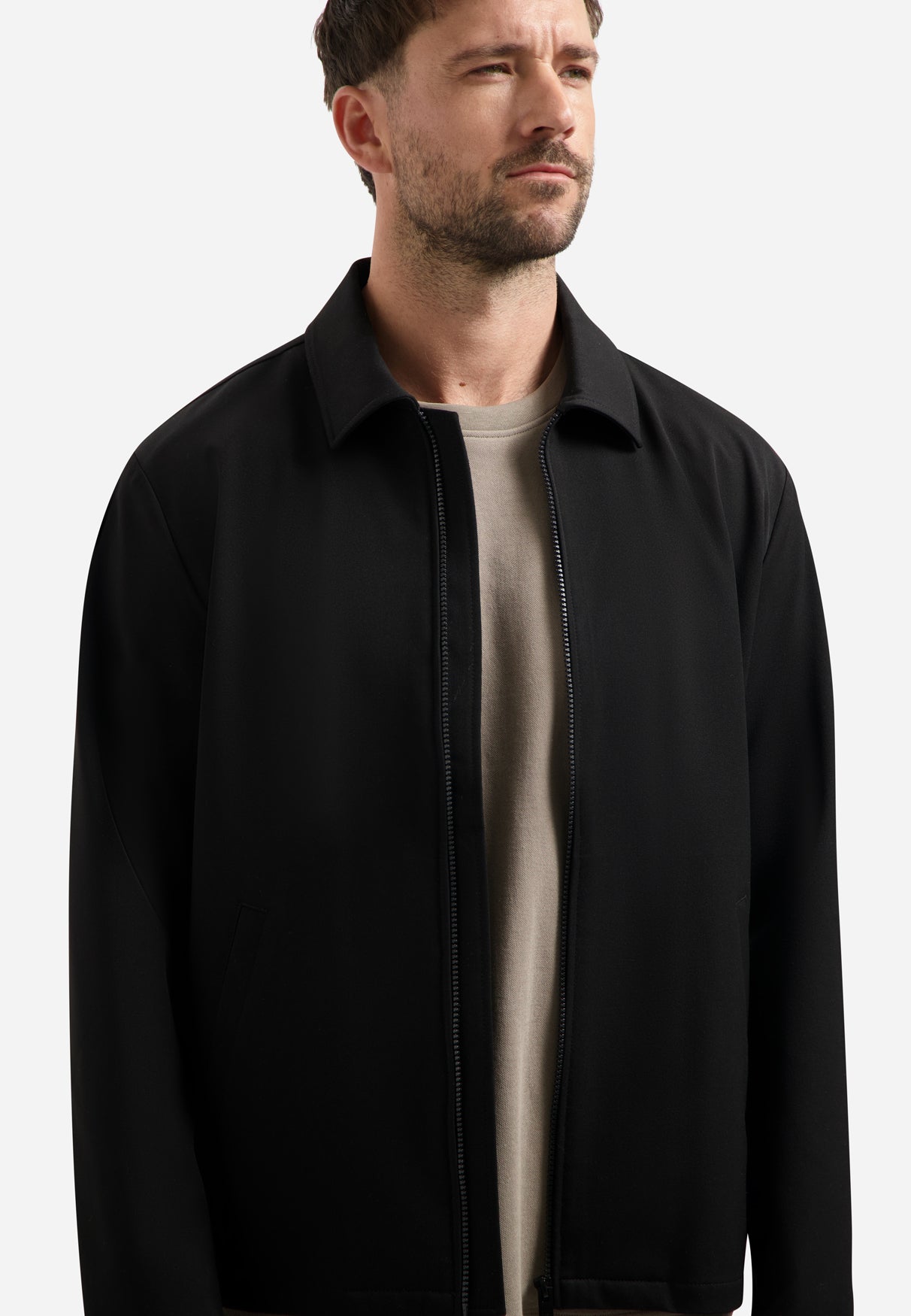 Lichtgewicht Zip Jas | Black