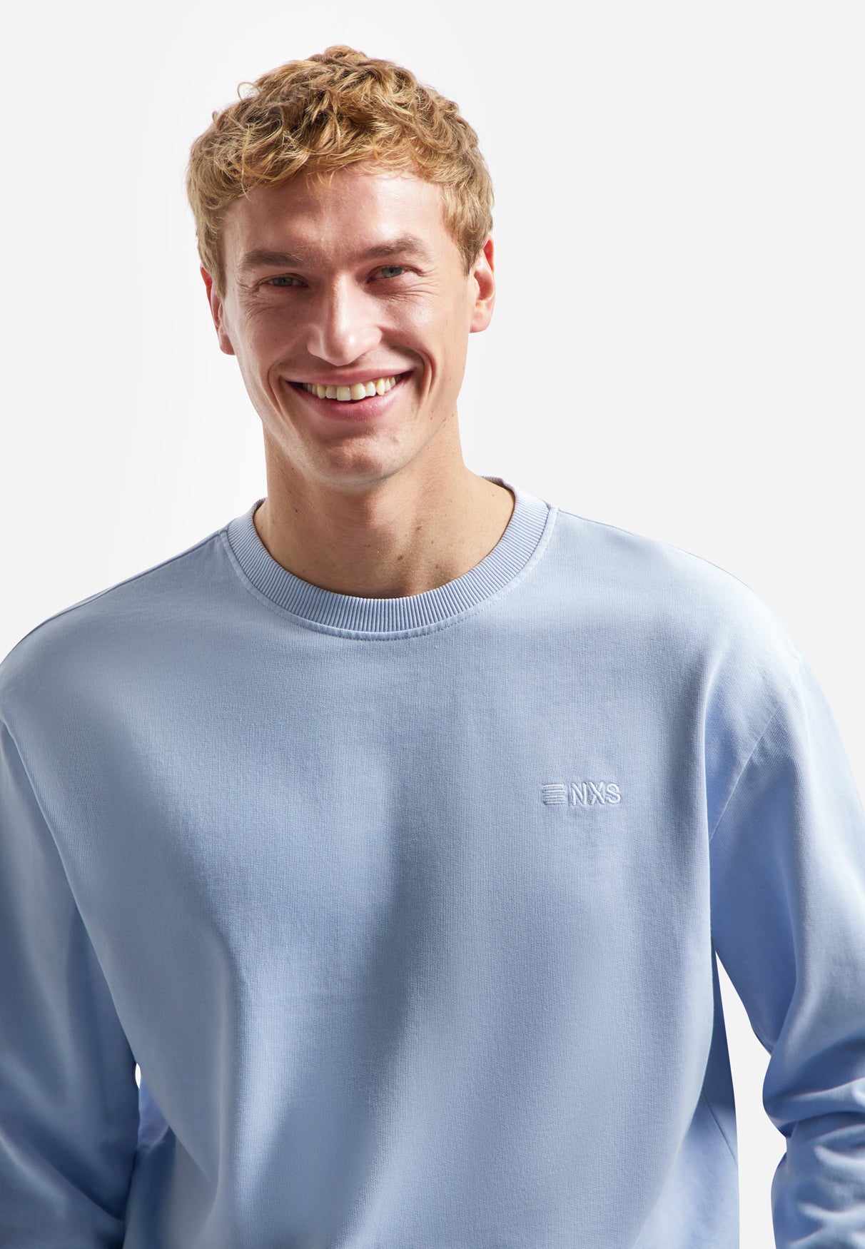 Garment-dyed sweater | Blue