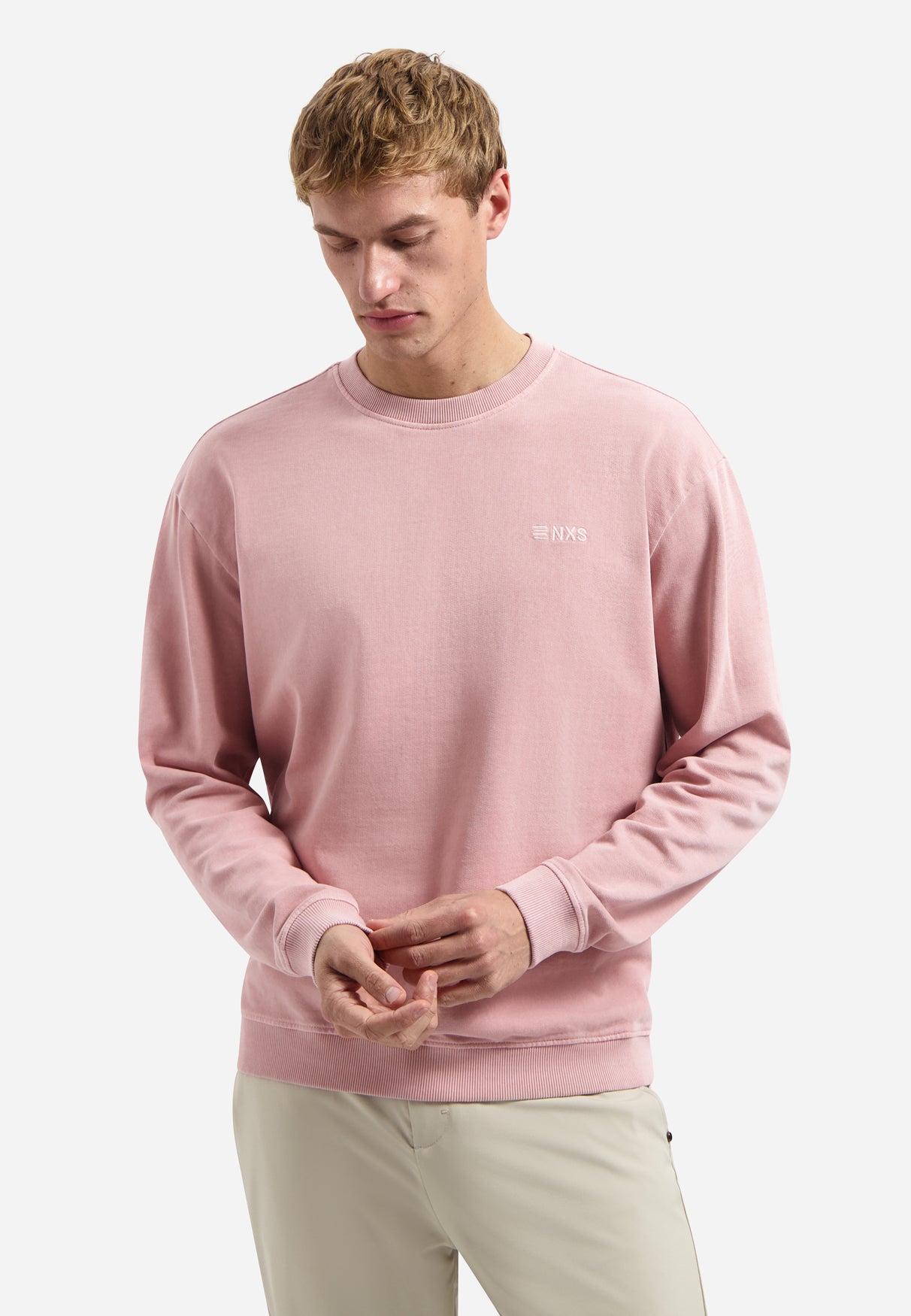 Pull teint en pièce | Light Mauve