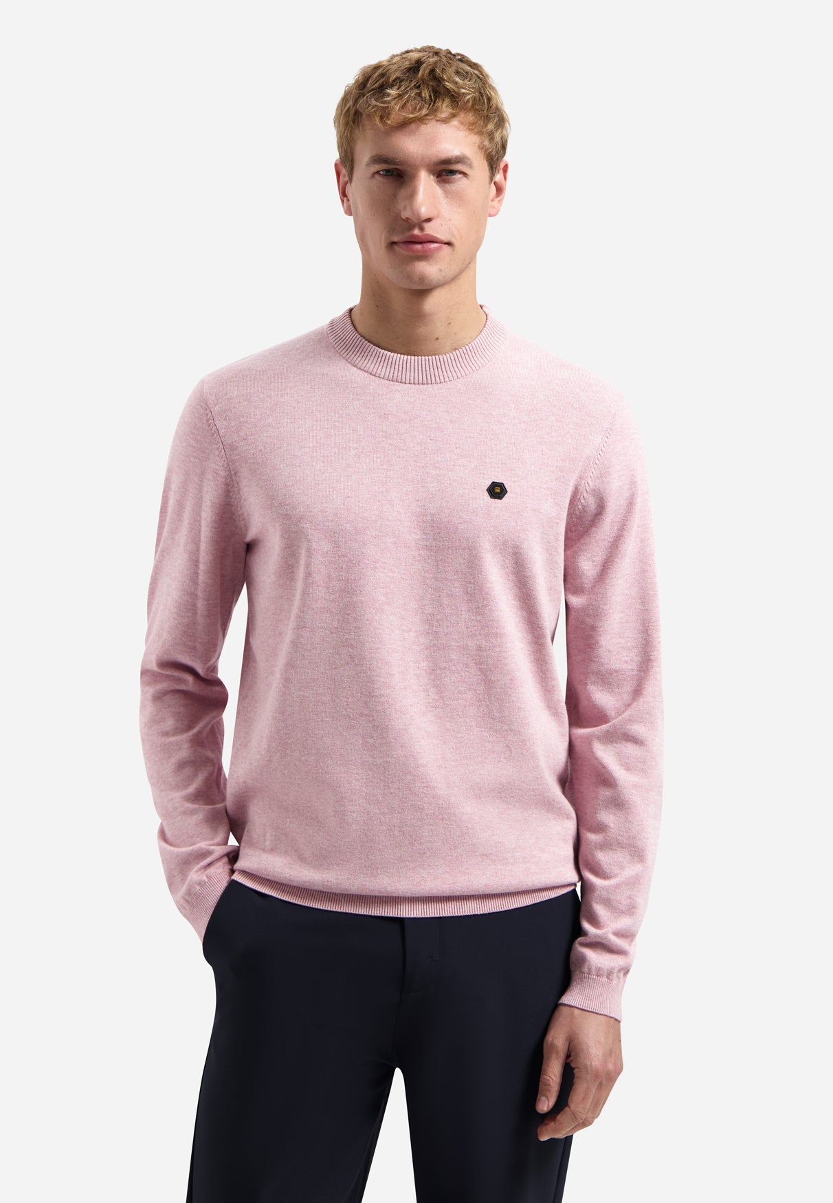 Gemêleerde sweater | Light Mauve