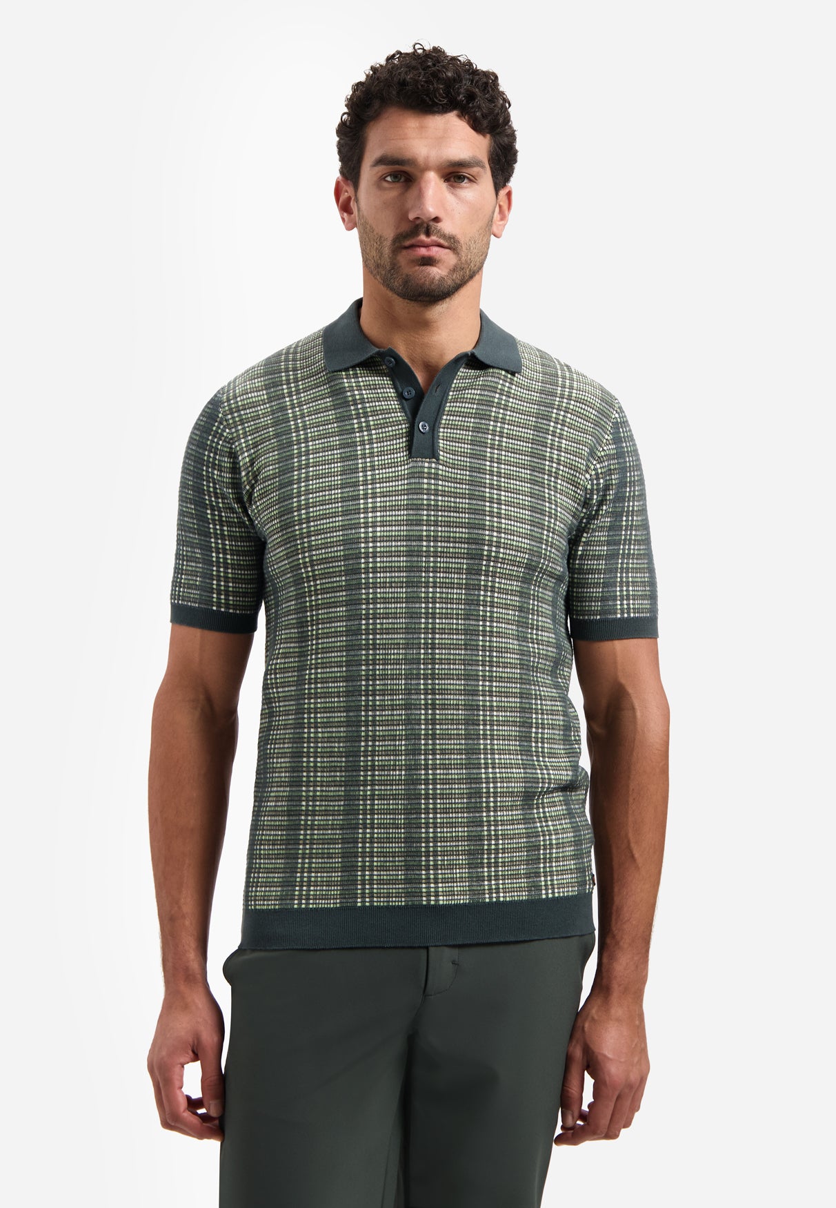 Gebreide polo | Dark Steel