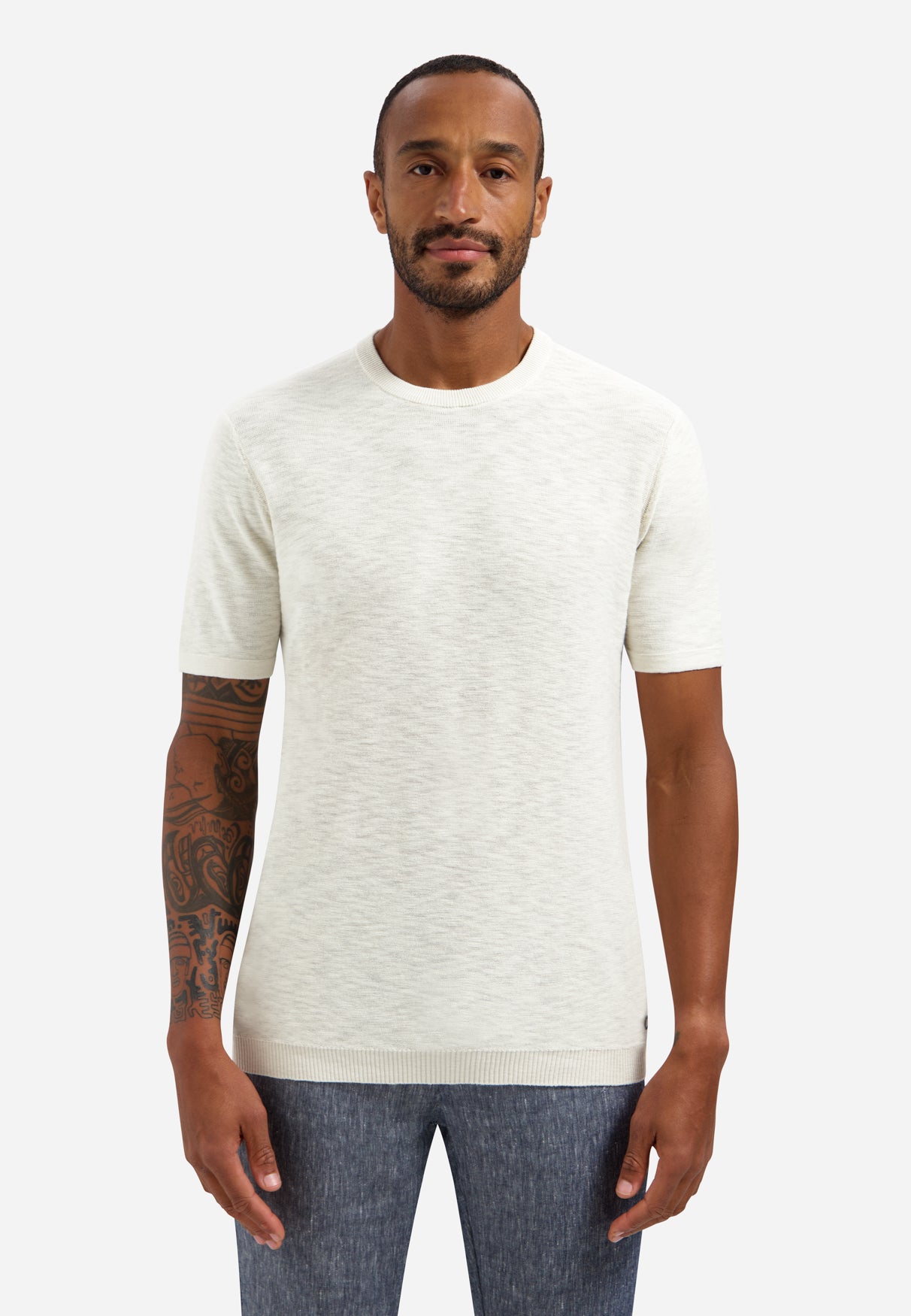 Gebreid slub T-shirt | Kit