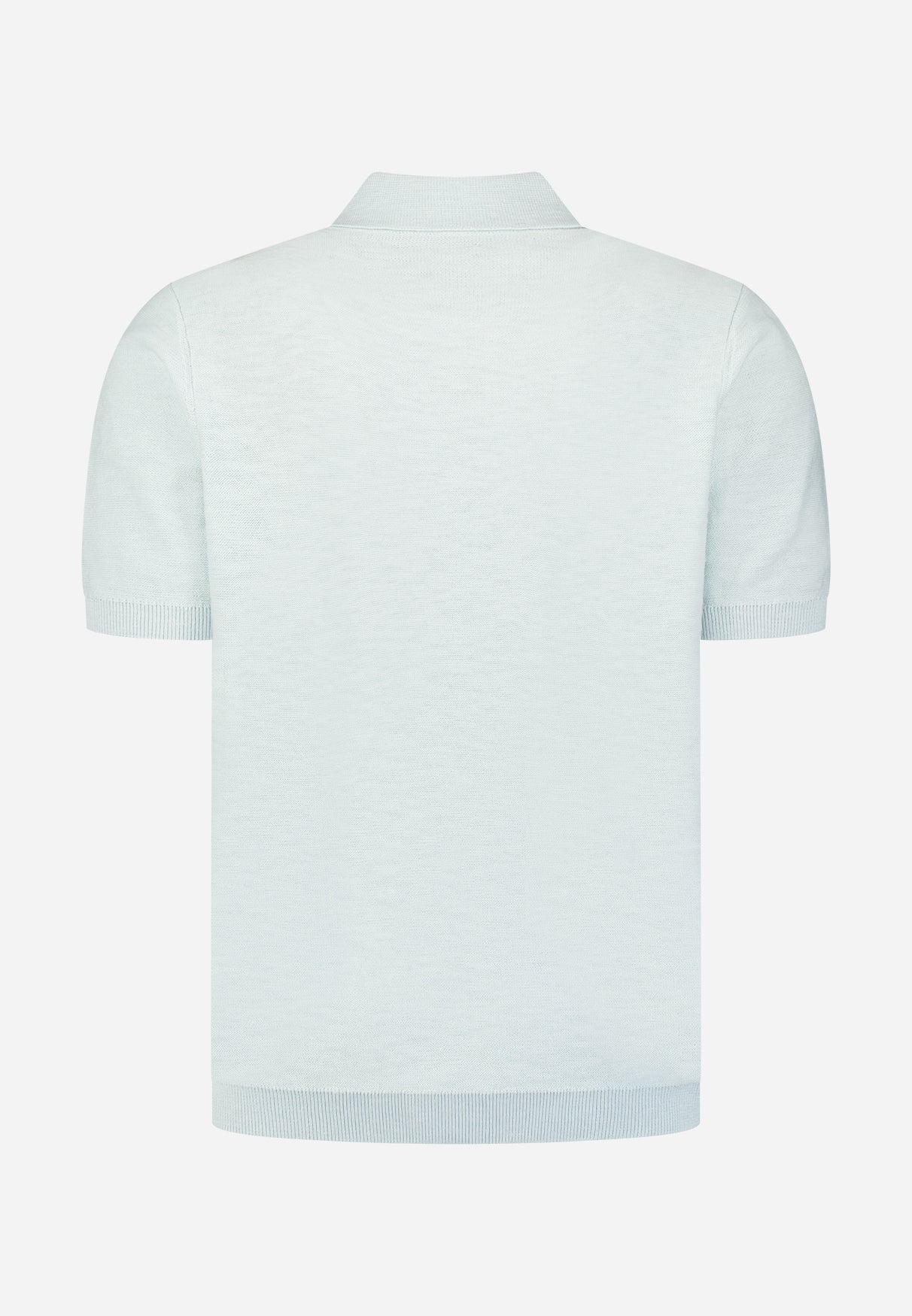 Gebreide slub polo met knopen | Sky