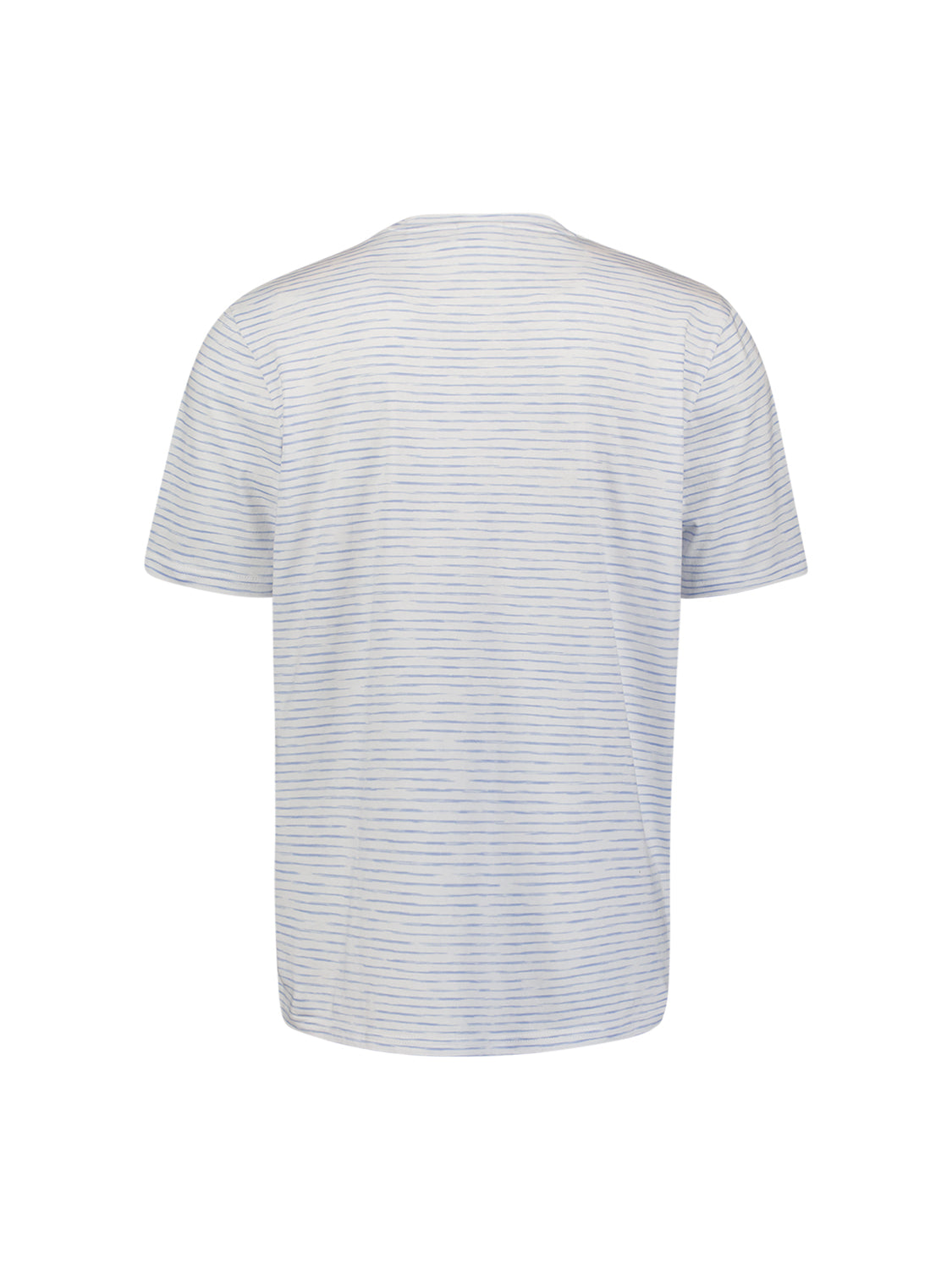 Striped T-shirt with round neck | Blue