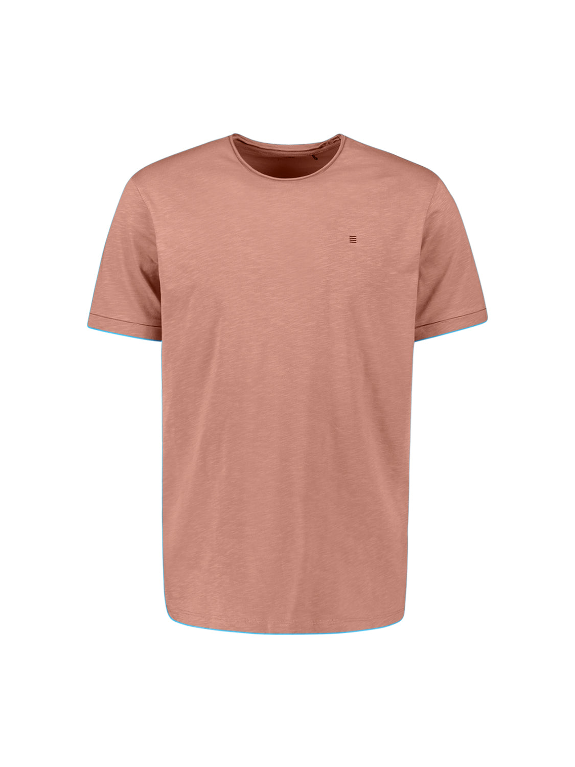 Slub T-shirt met ronde hals | Light Mauve