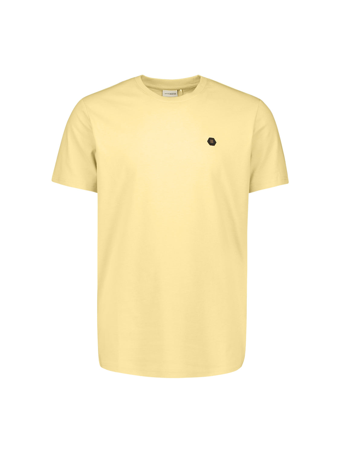 Peached T-shirt met ronde hals | Yellow