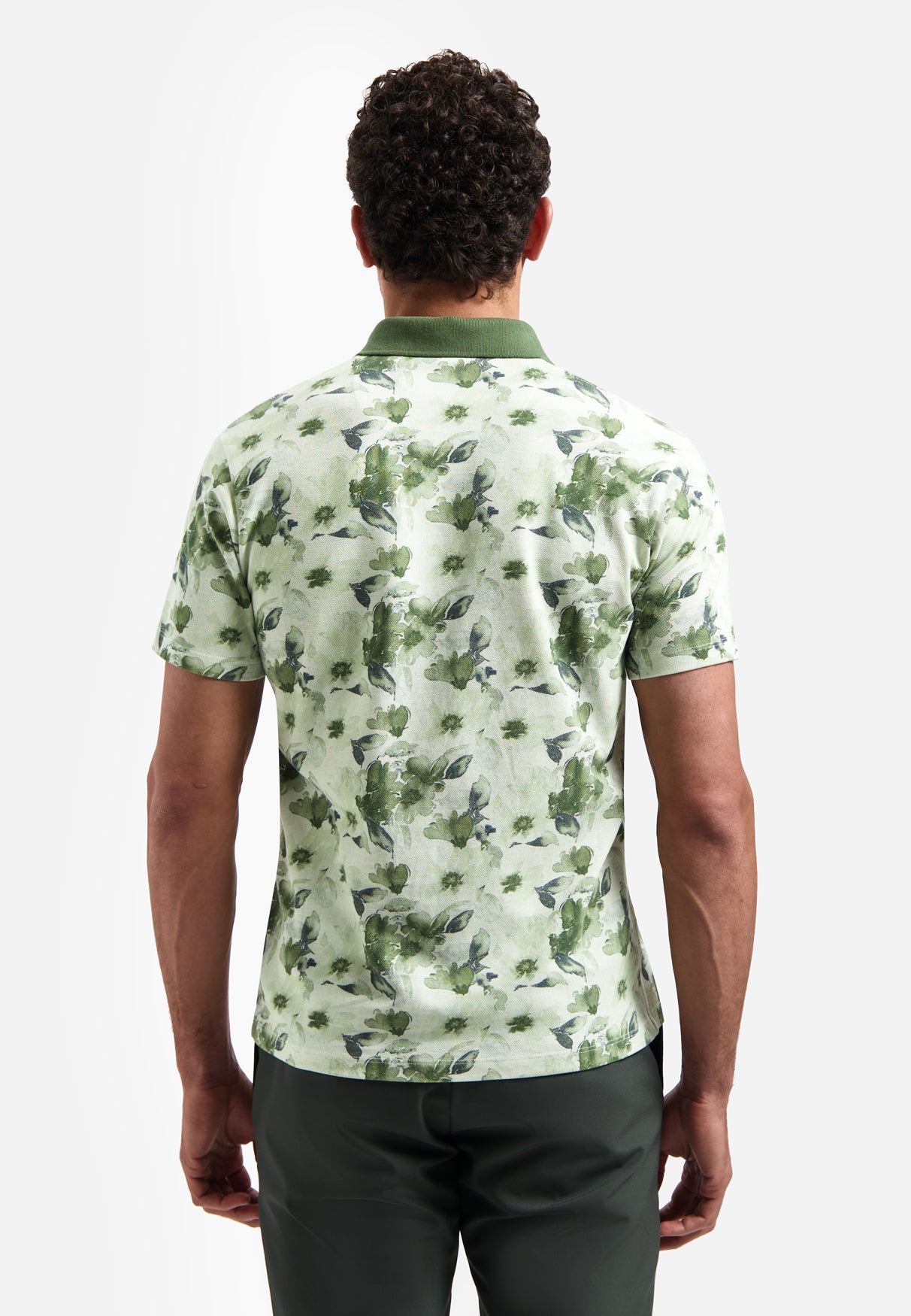 Polo met allover print | Green