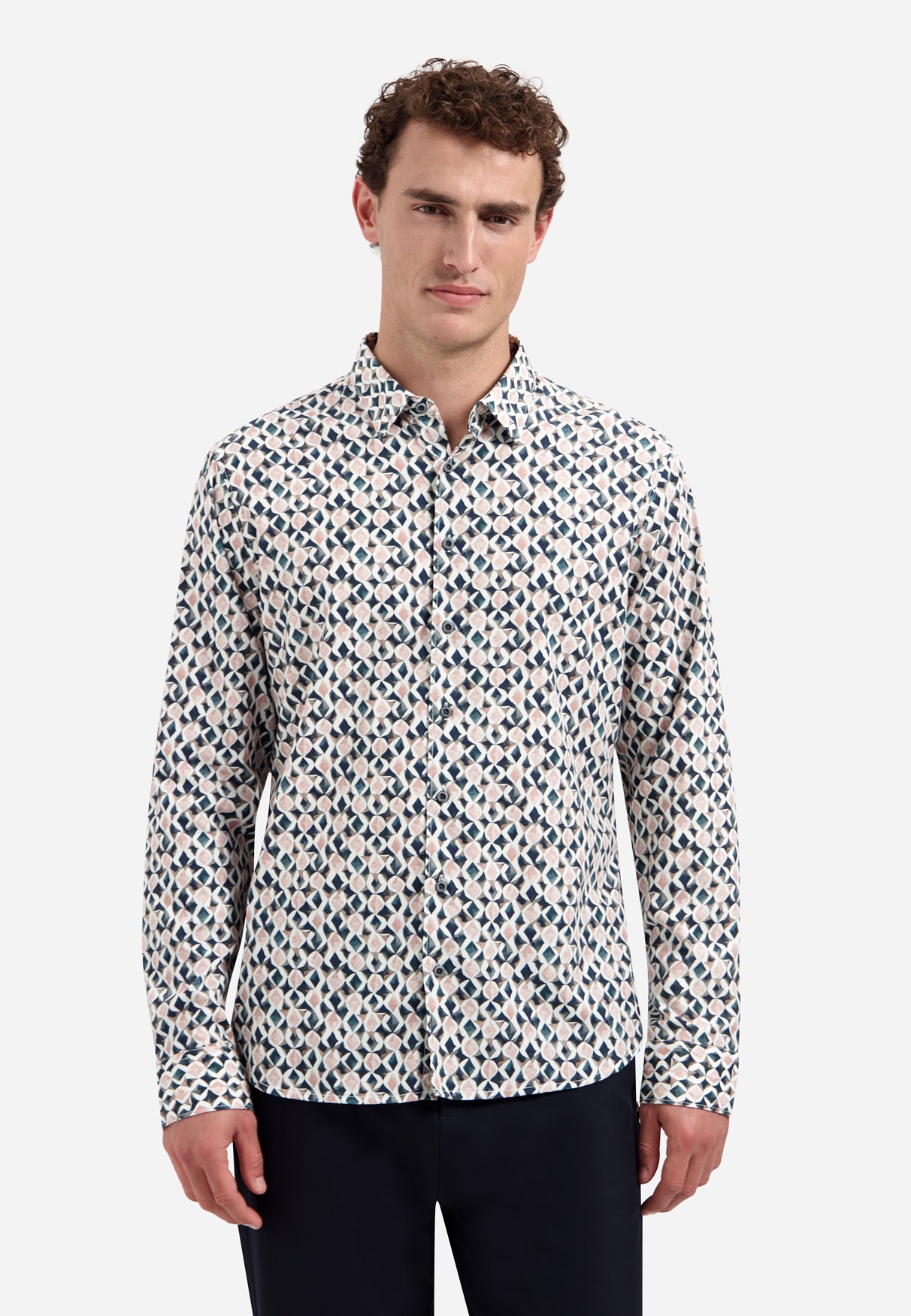 Chemise avec imprimé intégral | Light Mauve