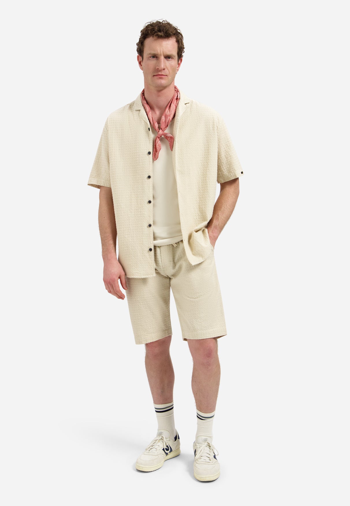 Chemise à manches courtes en coton | Desert