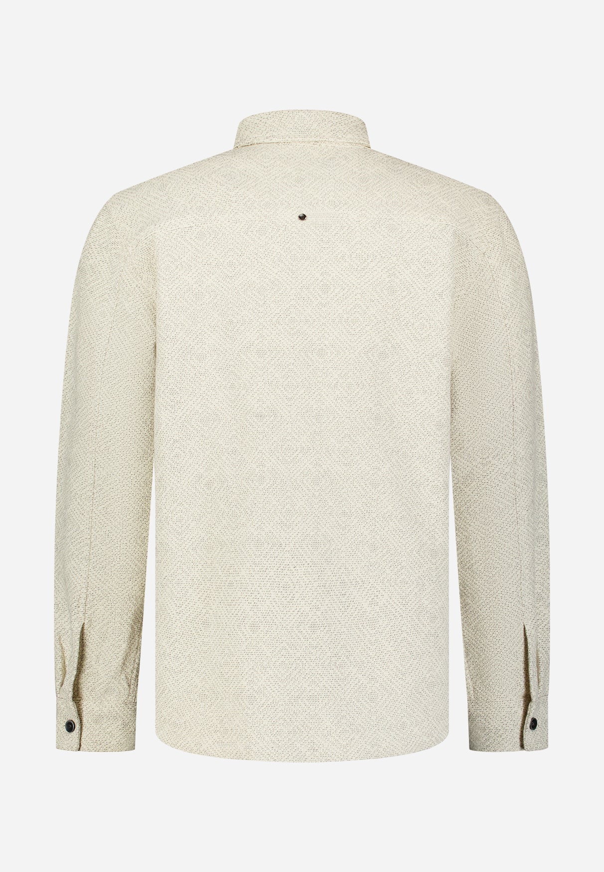 Jacquard button-up overshirt | Desert
