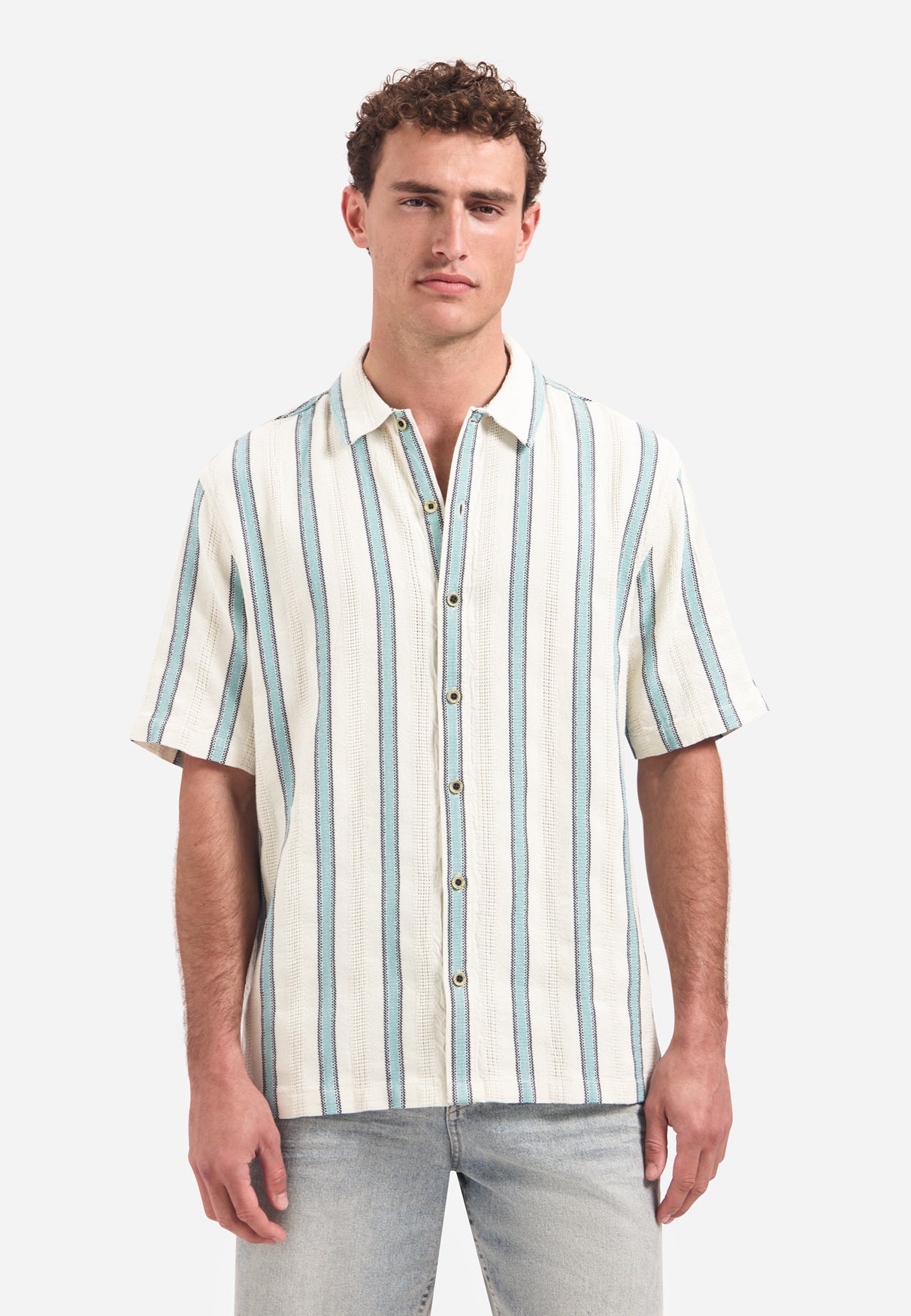 Chemise à manches courtes et rayures | Seablue