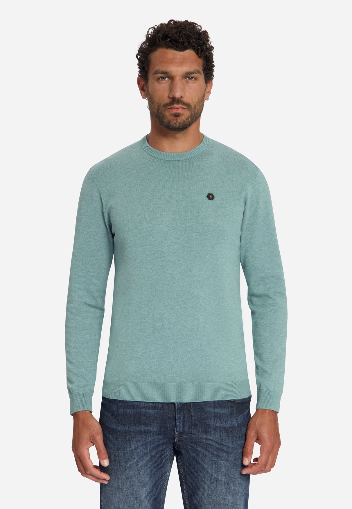 Melange Trui | Dusty Blue