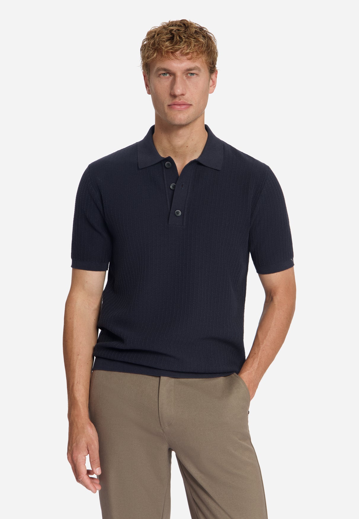 Pullover Short Sleeve Polo | Dark Night