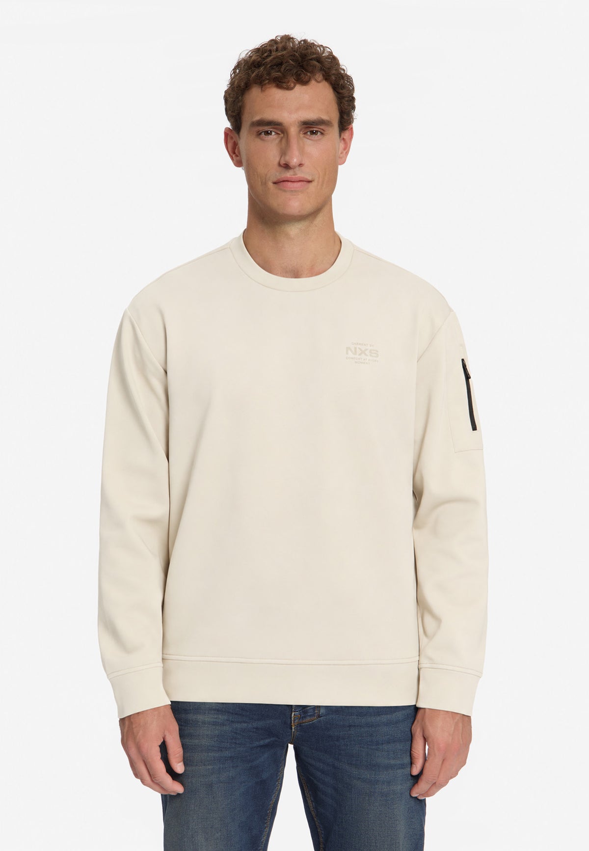 Sweater met ronde hals | Stone
