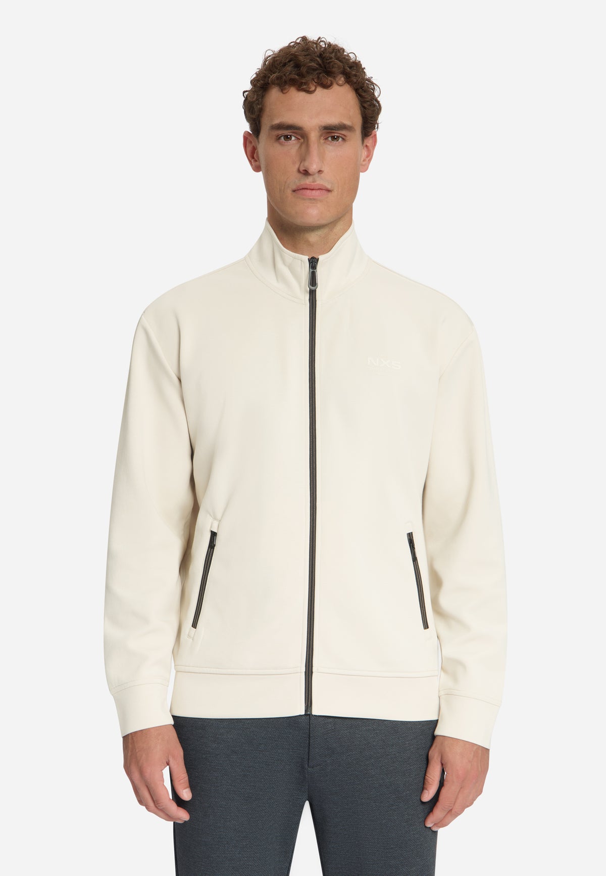 Full-Zip Sweater | Stone
