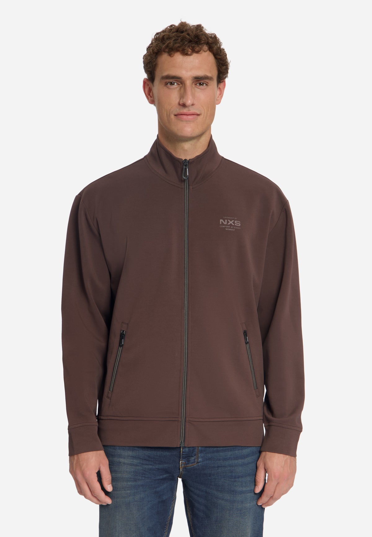 Sweat zippé | Dark Brown