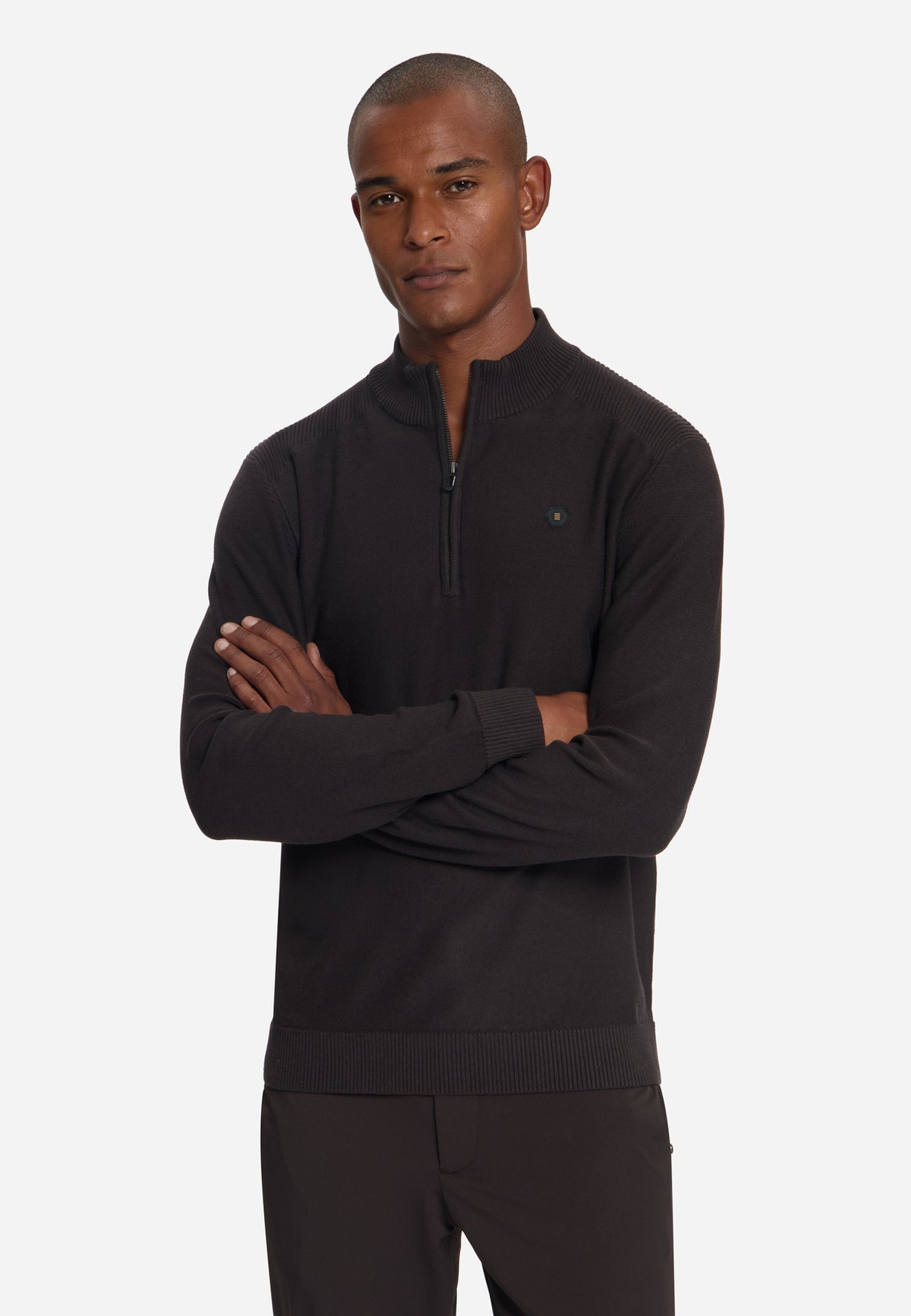 Pull à demi-zip | Dark Brown