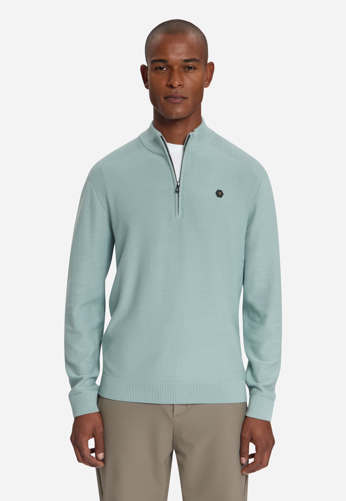 Pull à demi-zip | Dusty Blue