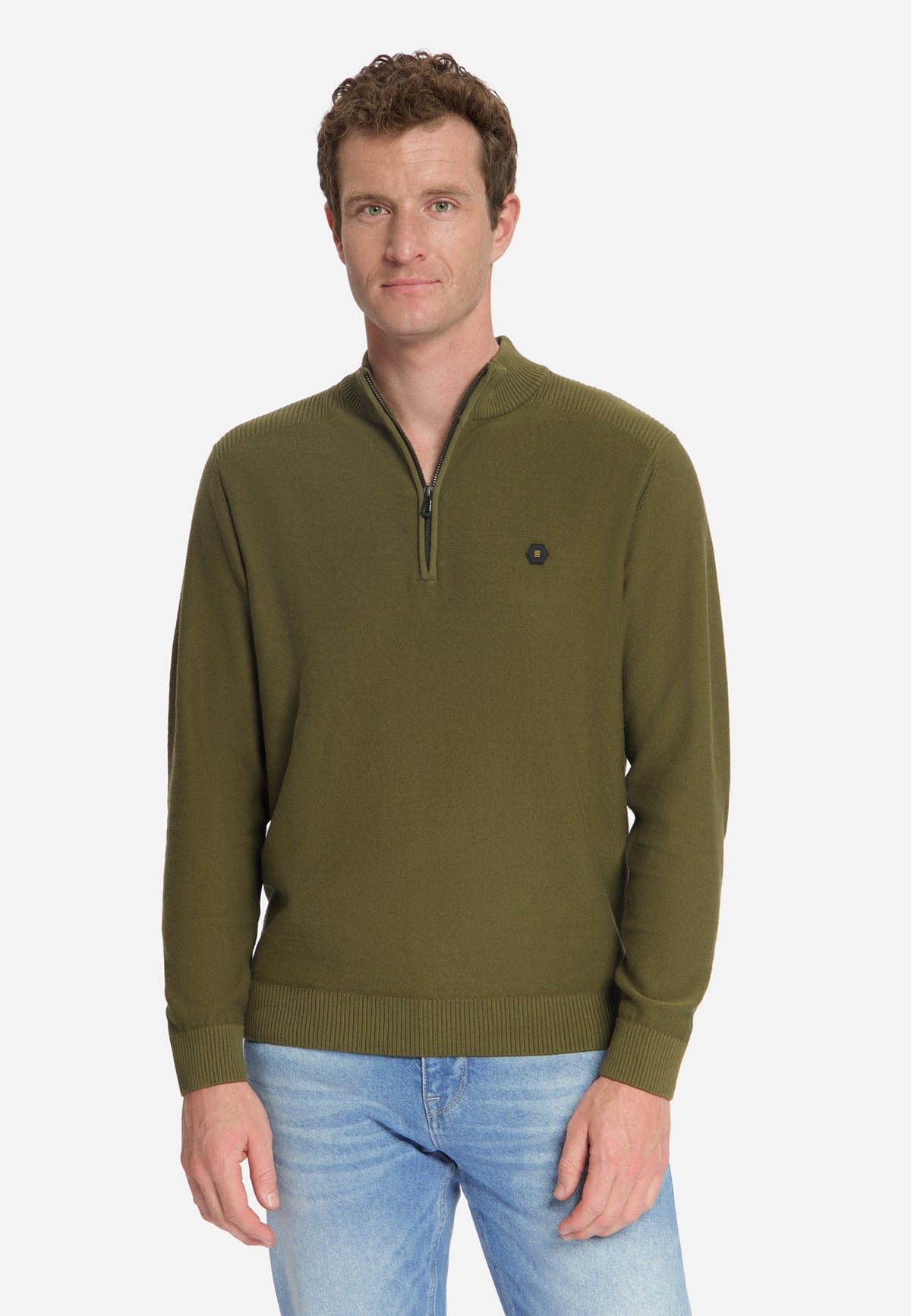 Half-zip trui | Moss