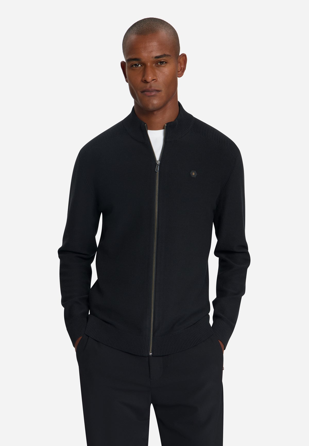 Cardigan zippé | Black