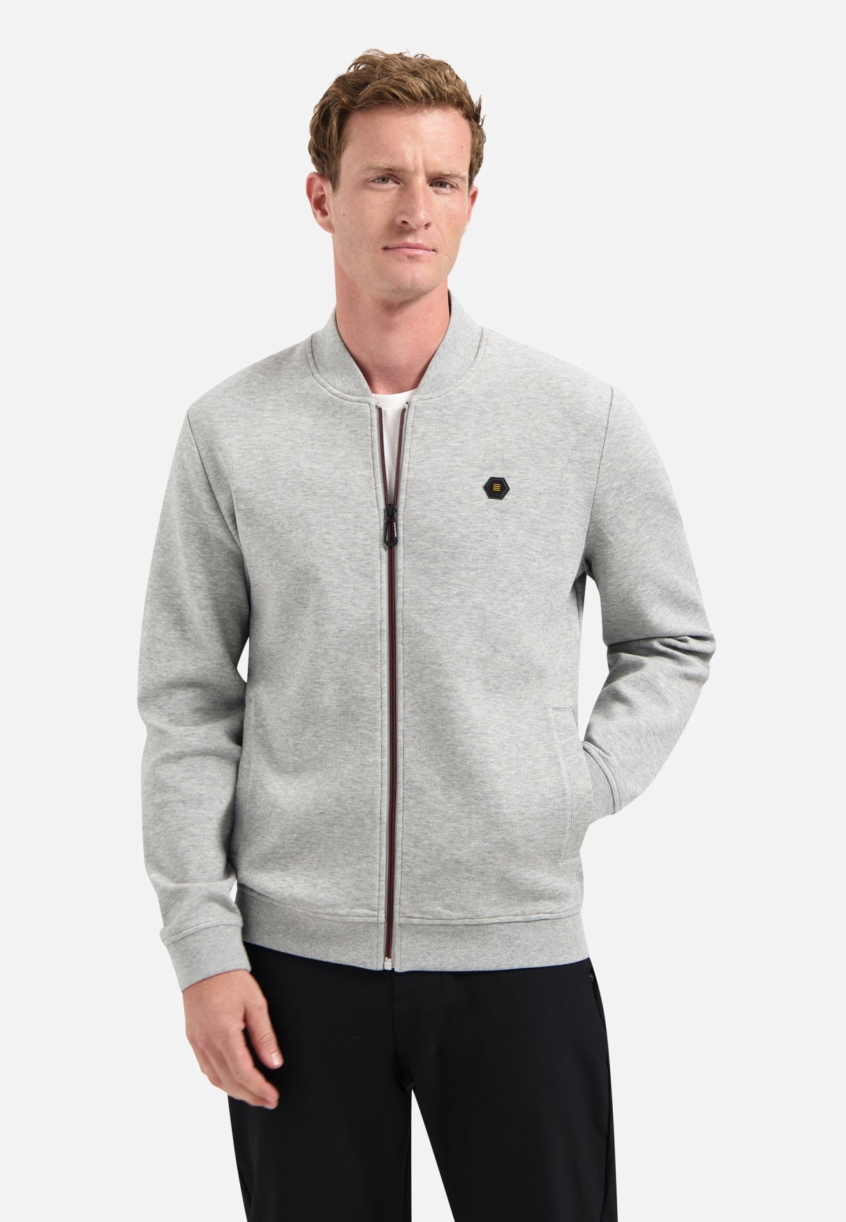 Gilet zippé Basics Intemporels | Grey Melange