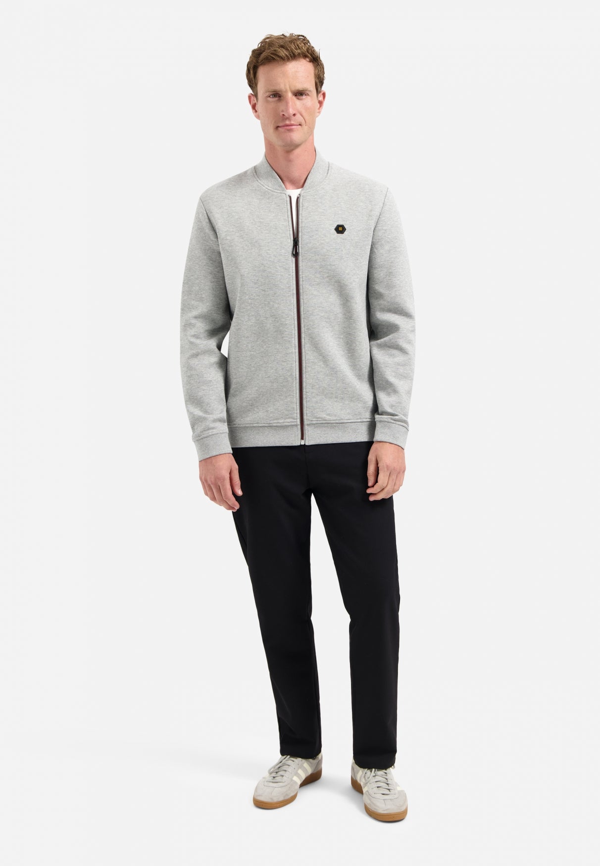 Gilet zippé Basics Intemporels | Grey Melange