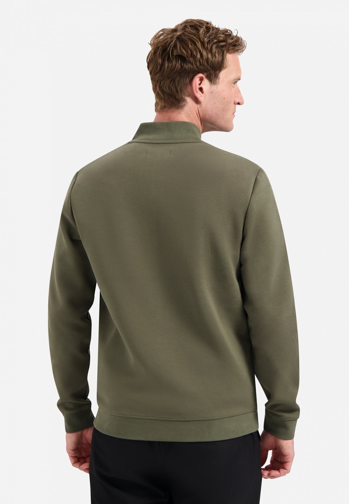 Gilet zippé Basics Intemporels | Dark Moss