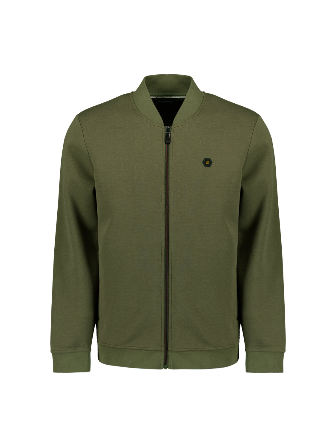 Gilet zippé Basics Intemporels | Dark Moss