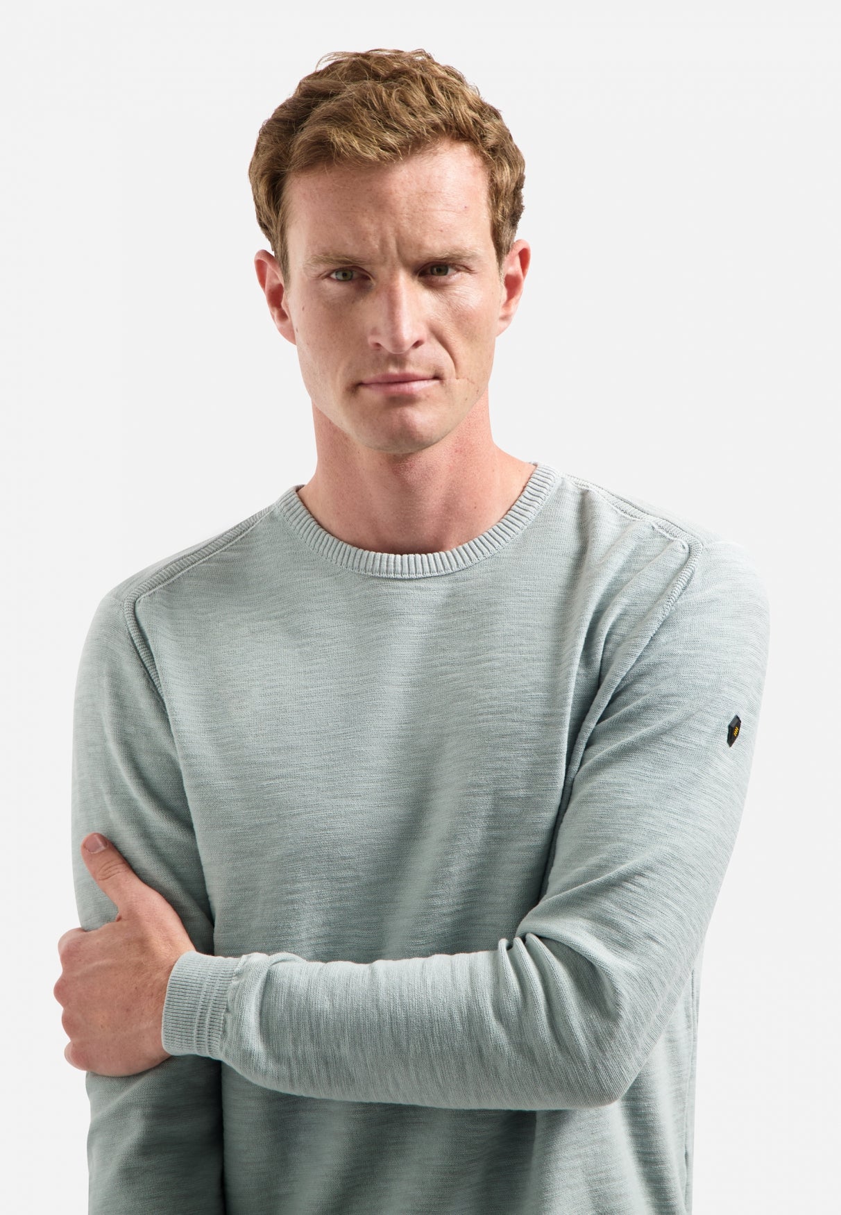 Timeless Basics Stone Washed Trui | Dusty Blue